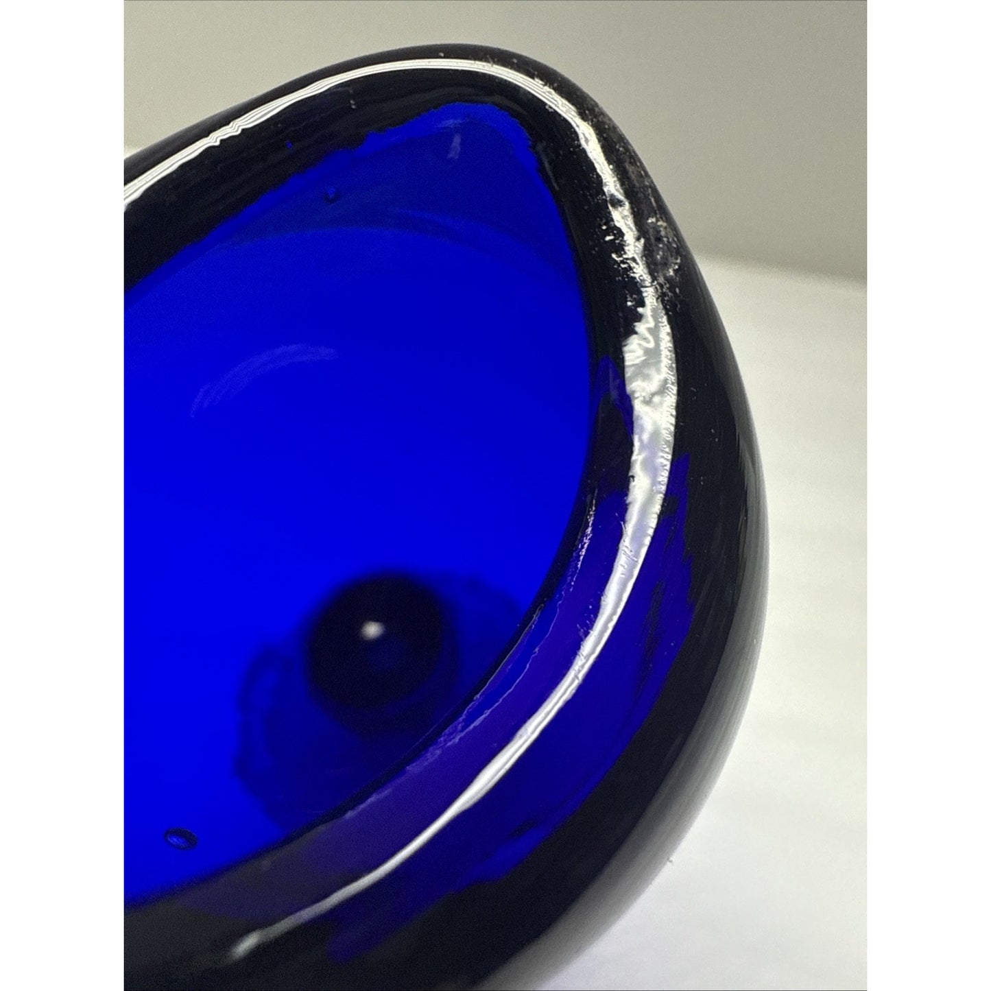 Antique John Bull Cobalt Blue Trademark 1917 Pinched Eye Wash Cup