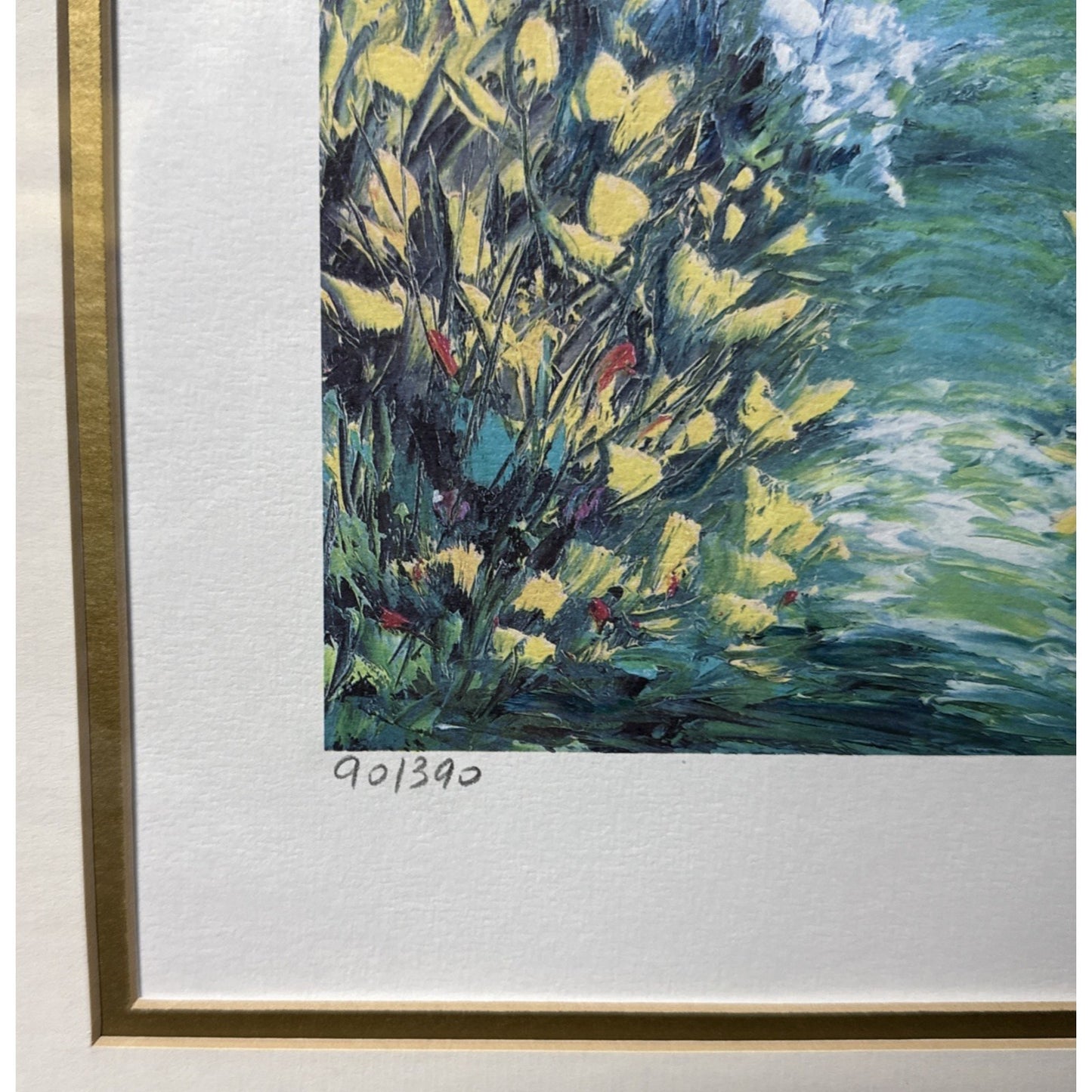 Belvisi Country Side #1 Lithograph Signed Number 90/390 Framed Matted As-Is