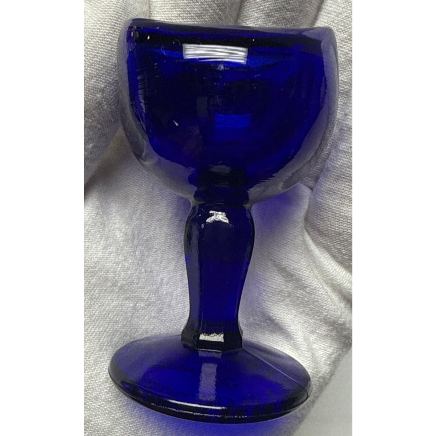Antique John Bull Cobalt Blue Trademark 1917 Pinched Eye Wash Cup