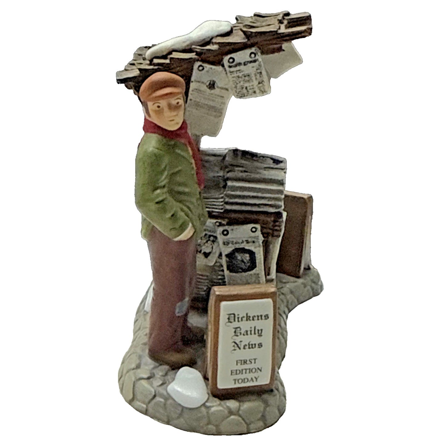Vtg Lot of 2 Dept 56 London Newspaper Stand Christmas Dickens Village Heritage