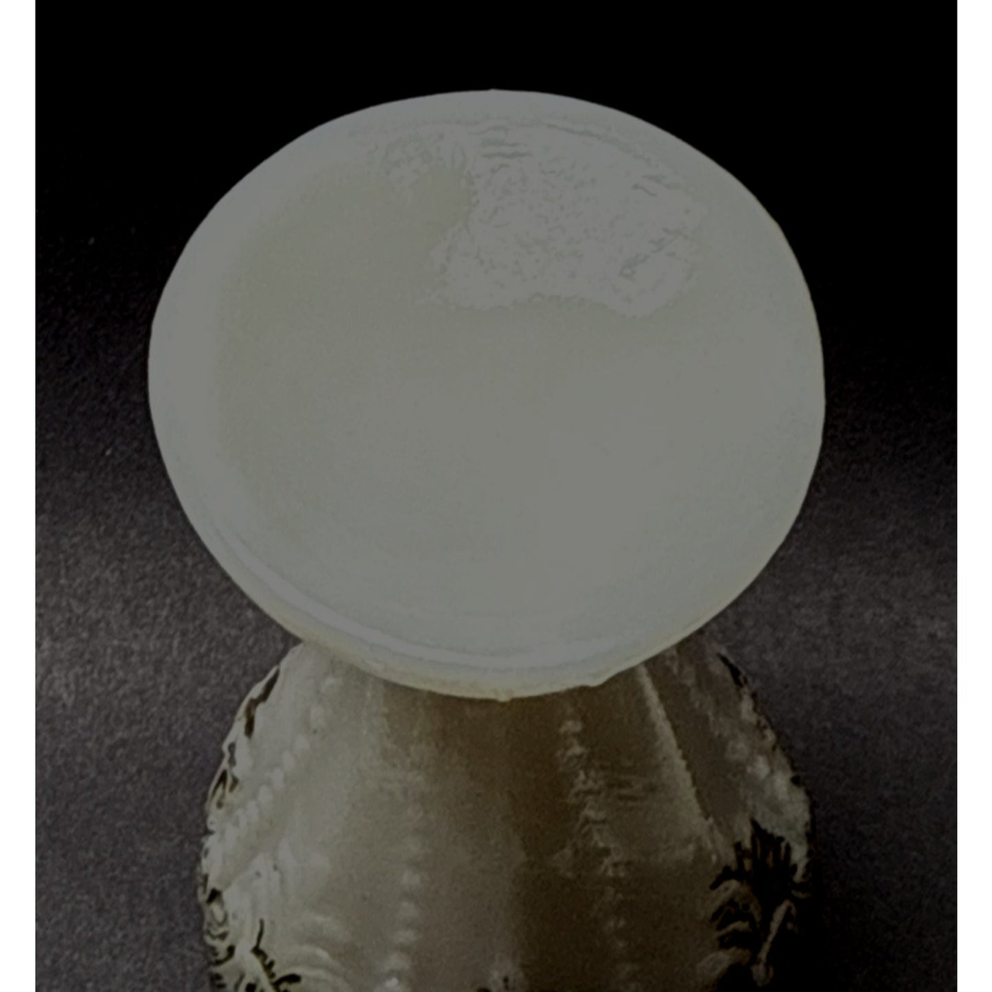Antique EAPG Milk Glass Cornucopia Toothpick Match Holder Ornate