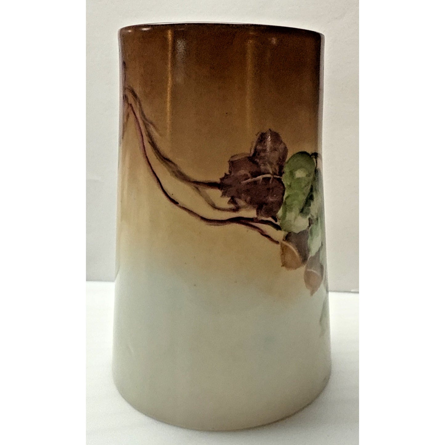 Antique Royal Bavaria Hand Painted Tankard Large Mug Signed Acorns Leaves