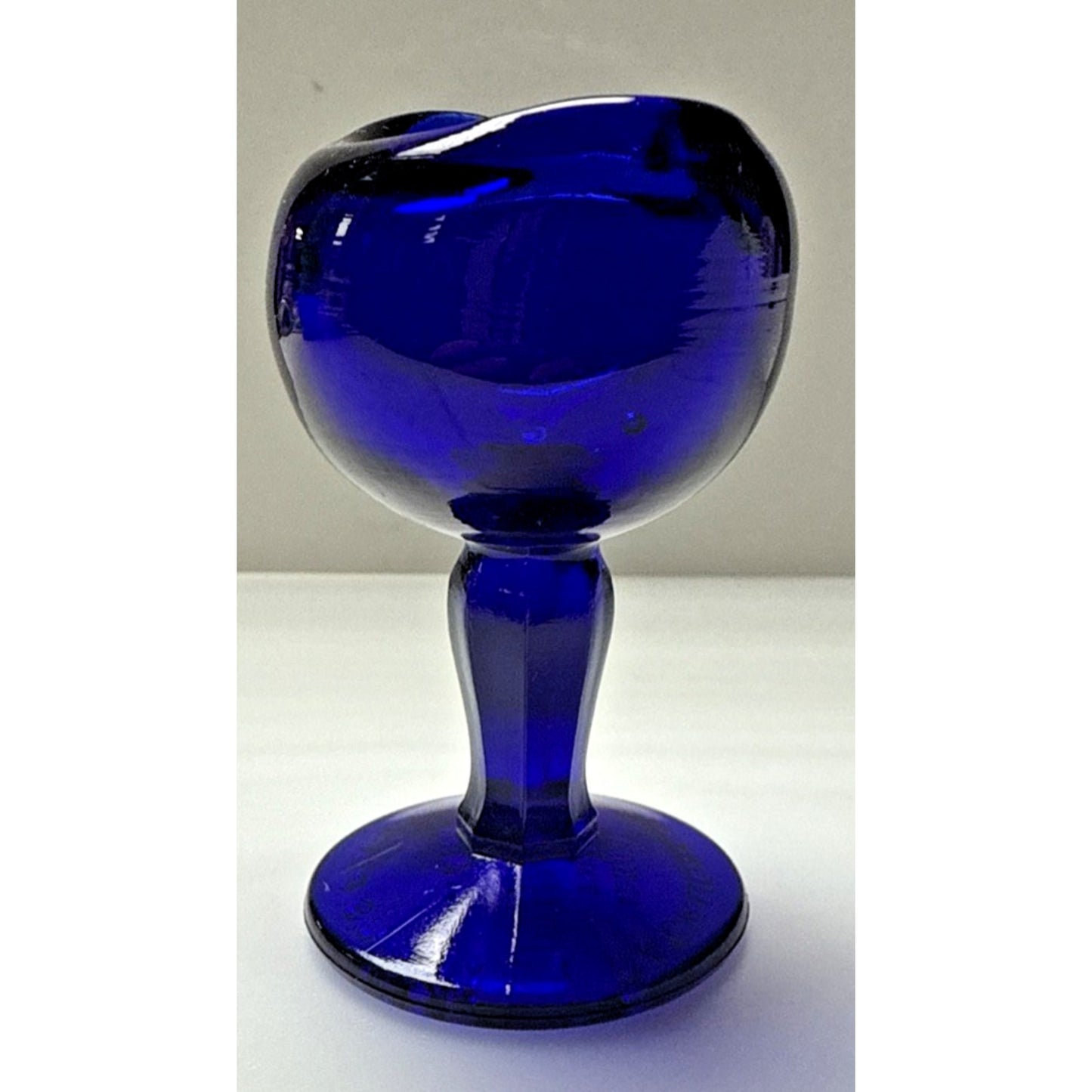 Antique John Bull Cobalt Blue Trademark 1917 Pinched Eye Wash Cup