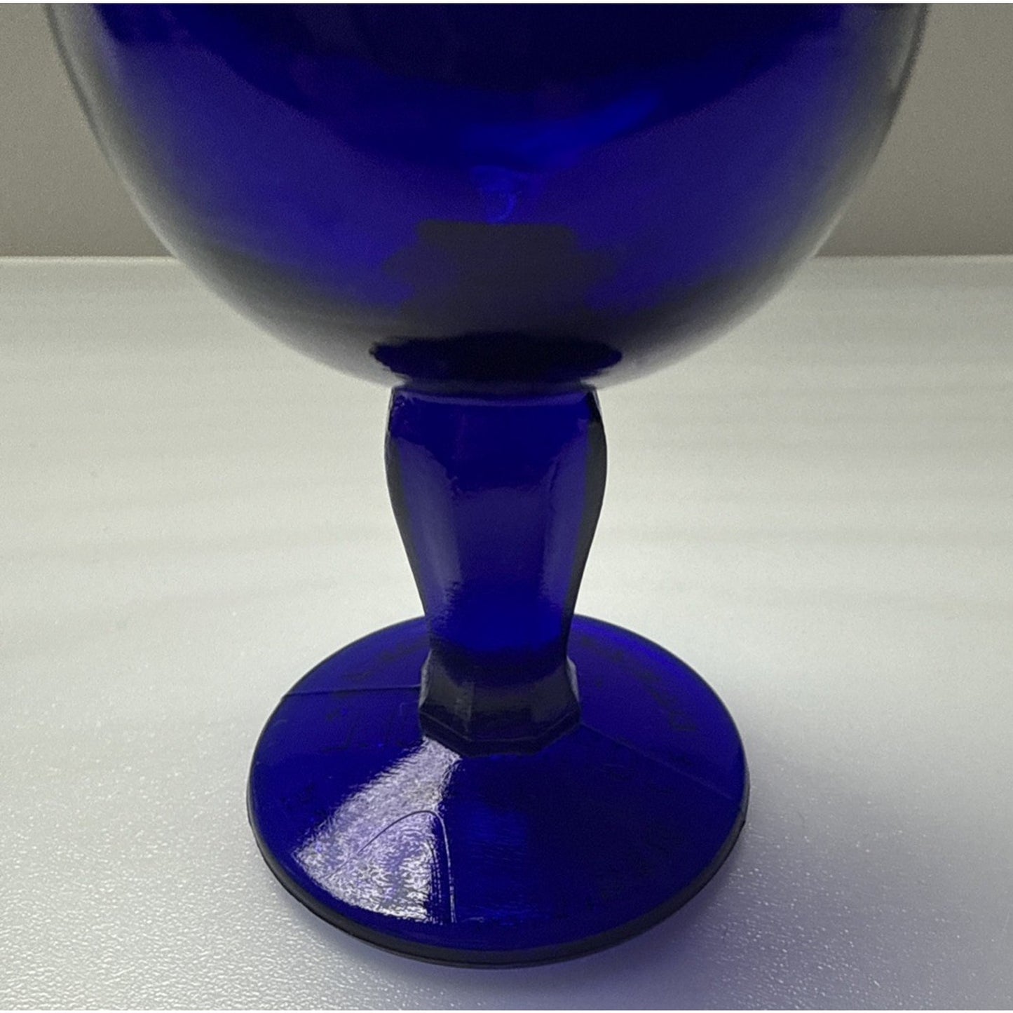 Antique John Bull Cobalt Blue Trademark 1917 Pinched Eye Wash Cup