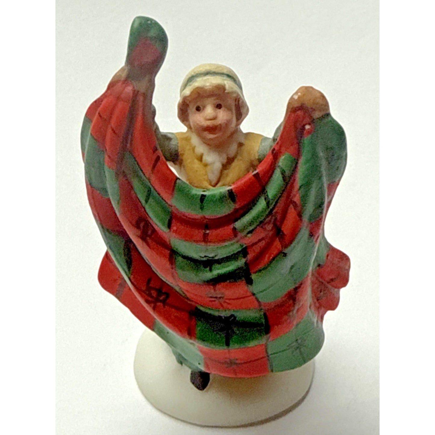Vintage Set of 2 Dept 56 New England Village Christmas Bazaar Handmade Quilts
