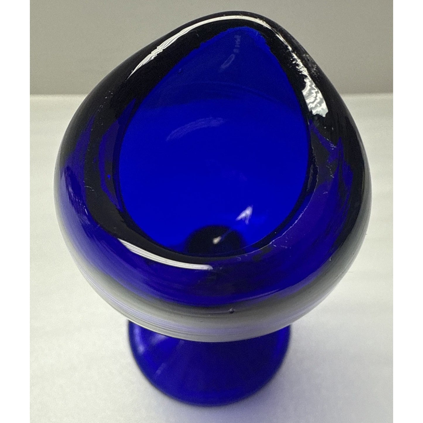 Antique John Bull Cobalt Blue Trademark 1917 Pinched Eye Wash Cup