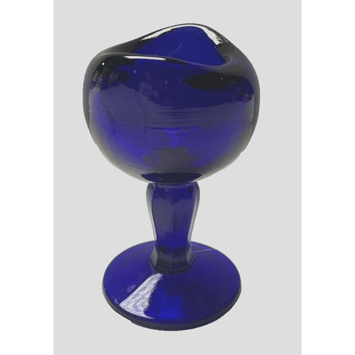 Antique John Bull Cobalt Blue Trademark 1917 Pinched Eye Wash Cup