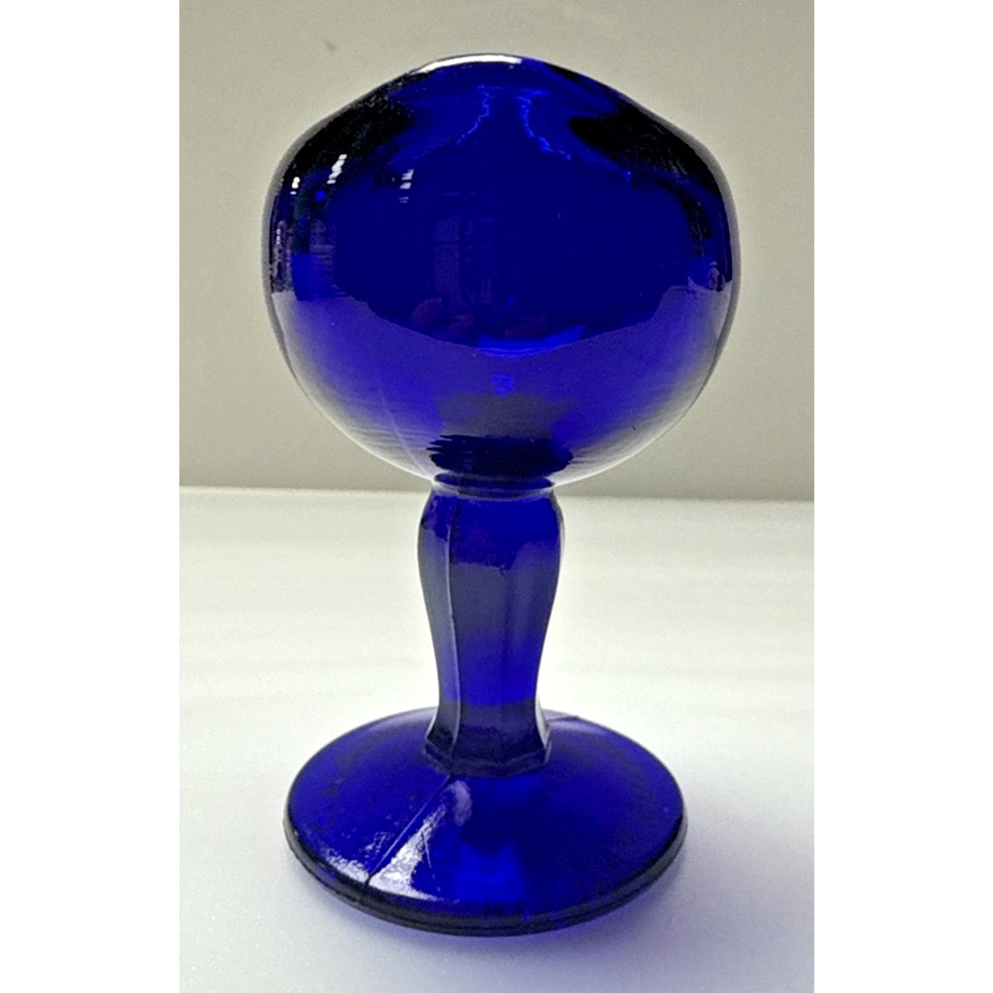 Antique John Bull Cobalt Blue Trademark 1917 Pinched Eye Wash Cup