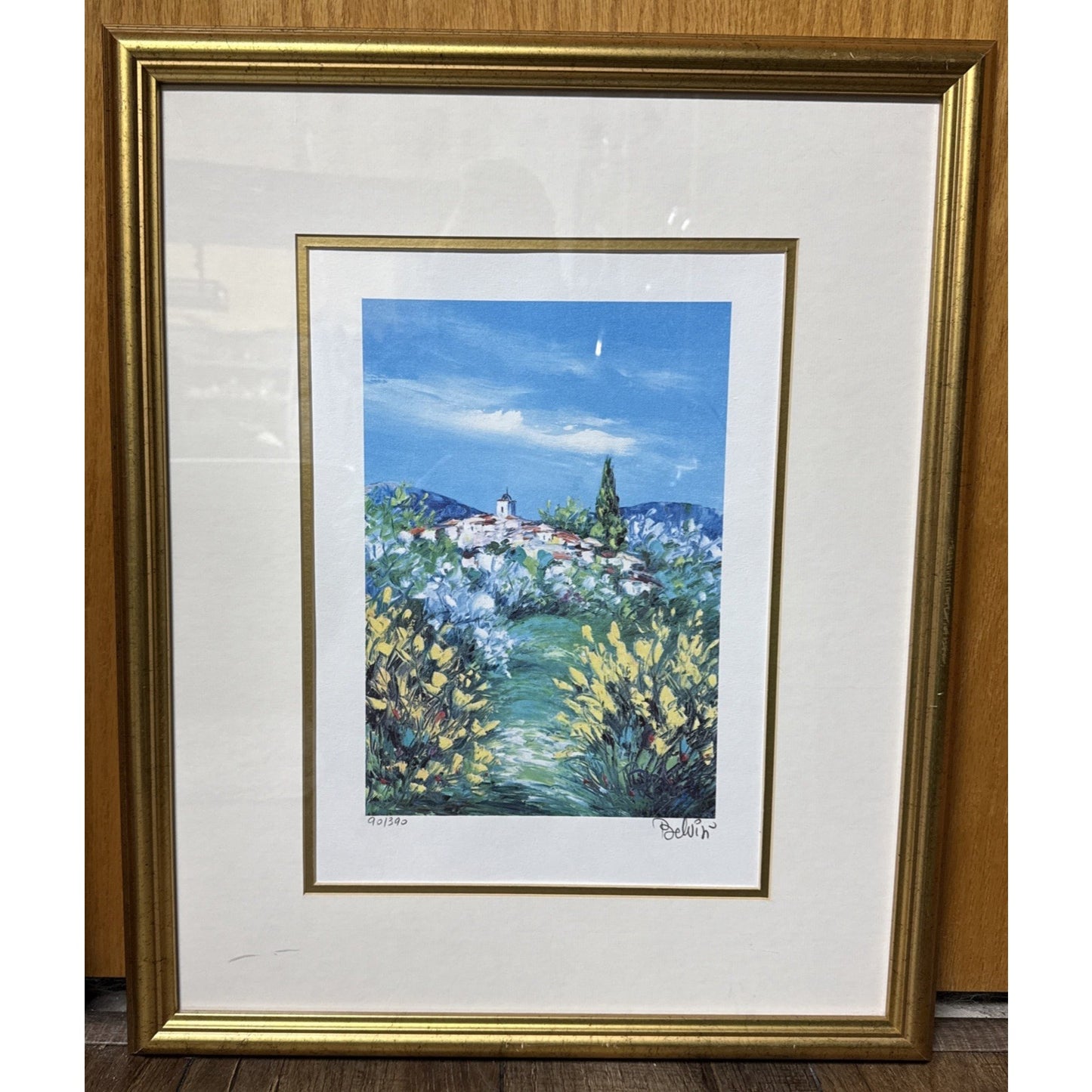 Belvisi Country Side #1 Lithograph Signed Number 90/390 Framed Matted As-Is