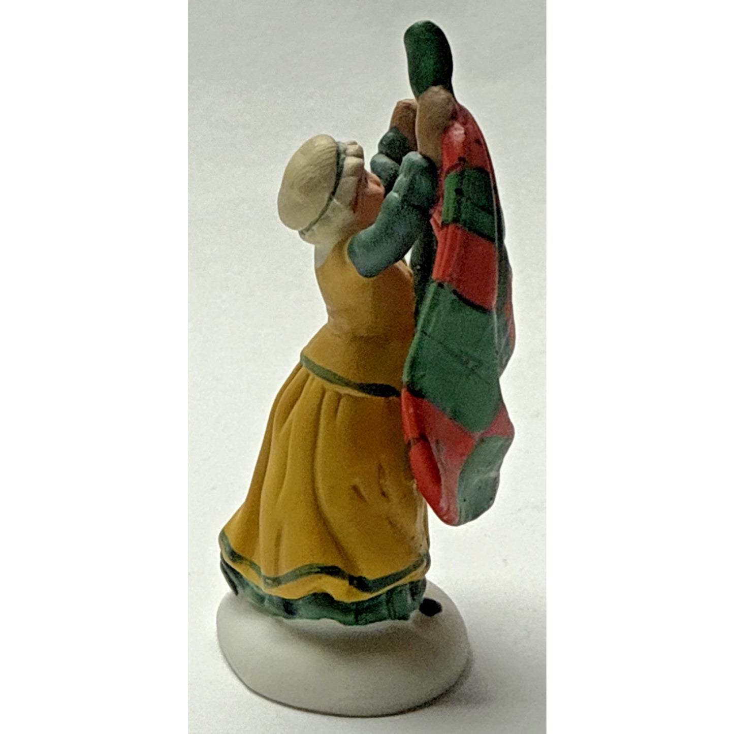 Vintage Set of 2 Dept 56 New England Village Christmas Bazaar Handmade Quilts