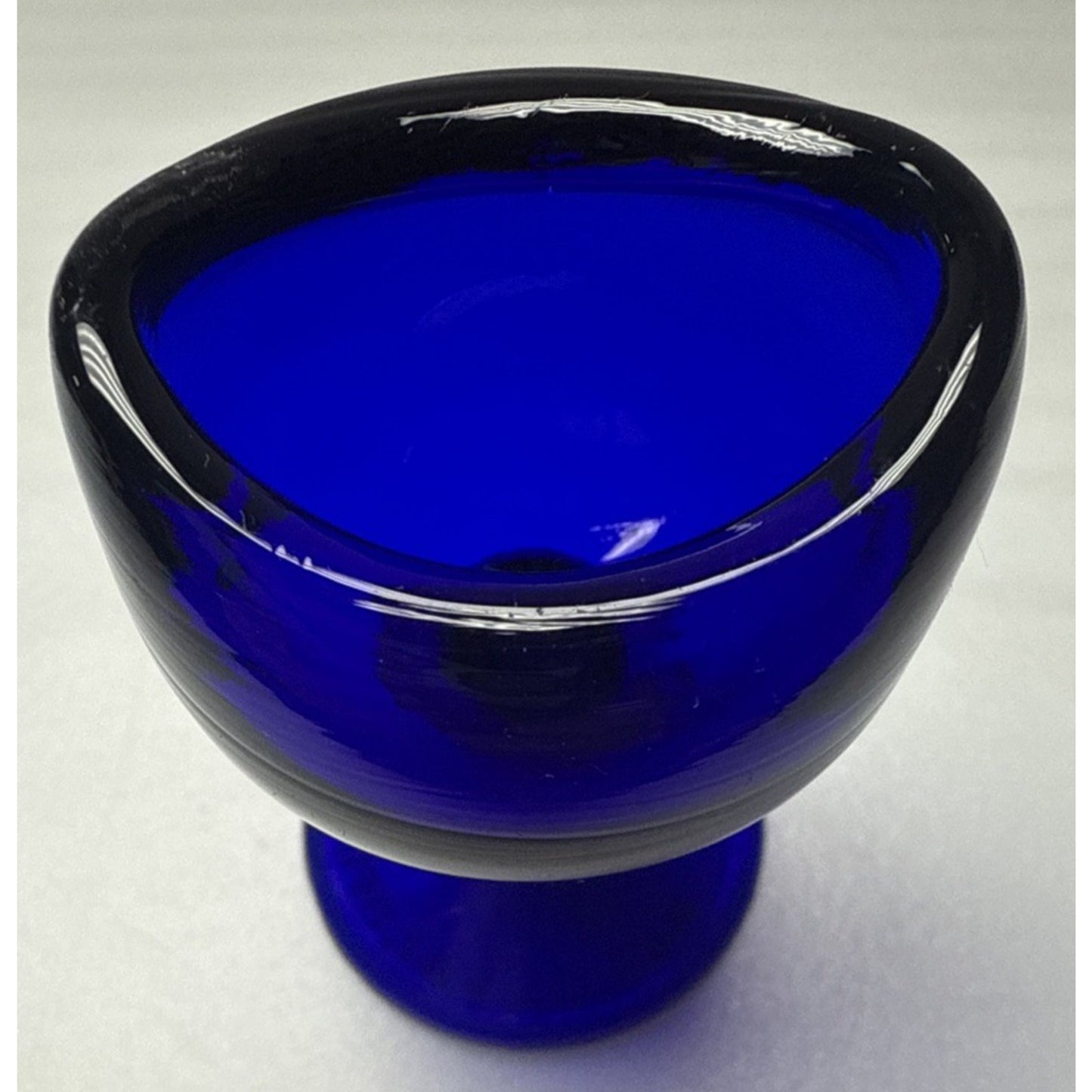 Antique John Bull Cobalt Blue Trademark 1917 Pinched Eye Wash Cup