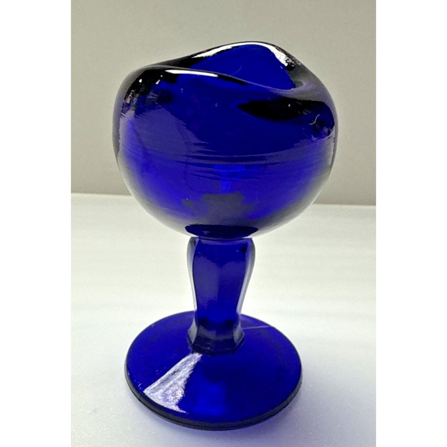 Antique John Bull Cobalt Blue Trademark 1917 Pinched Eye Wash Cup
