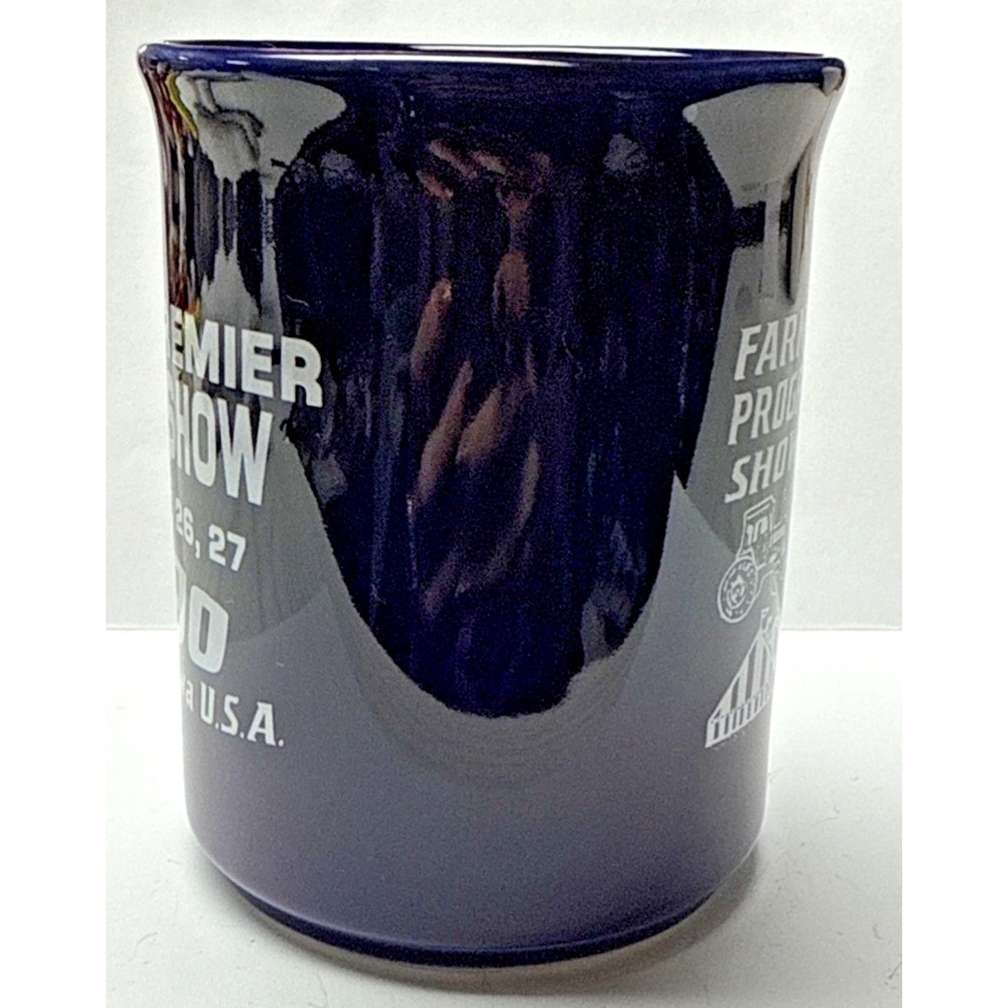 Vintage Farm Progress Show 1990 Mug Cobalt Blue English Ironstone Tableware
