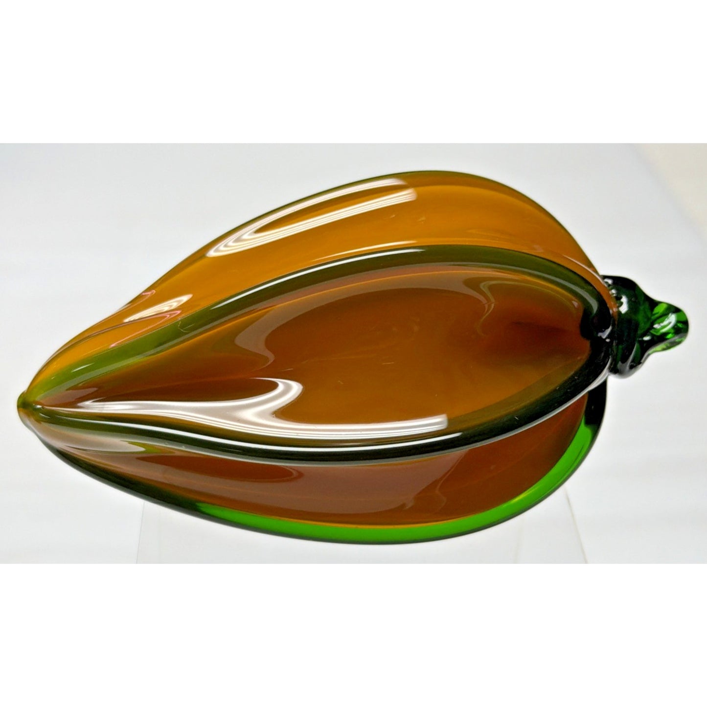 Vintage Murano Glass Star Fruit Squash Vegetable Paperweight Layered Applied