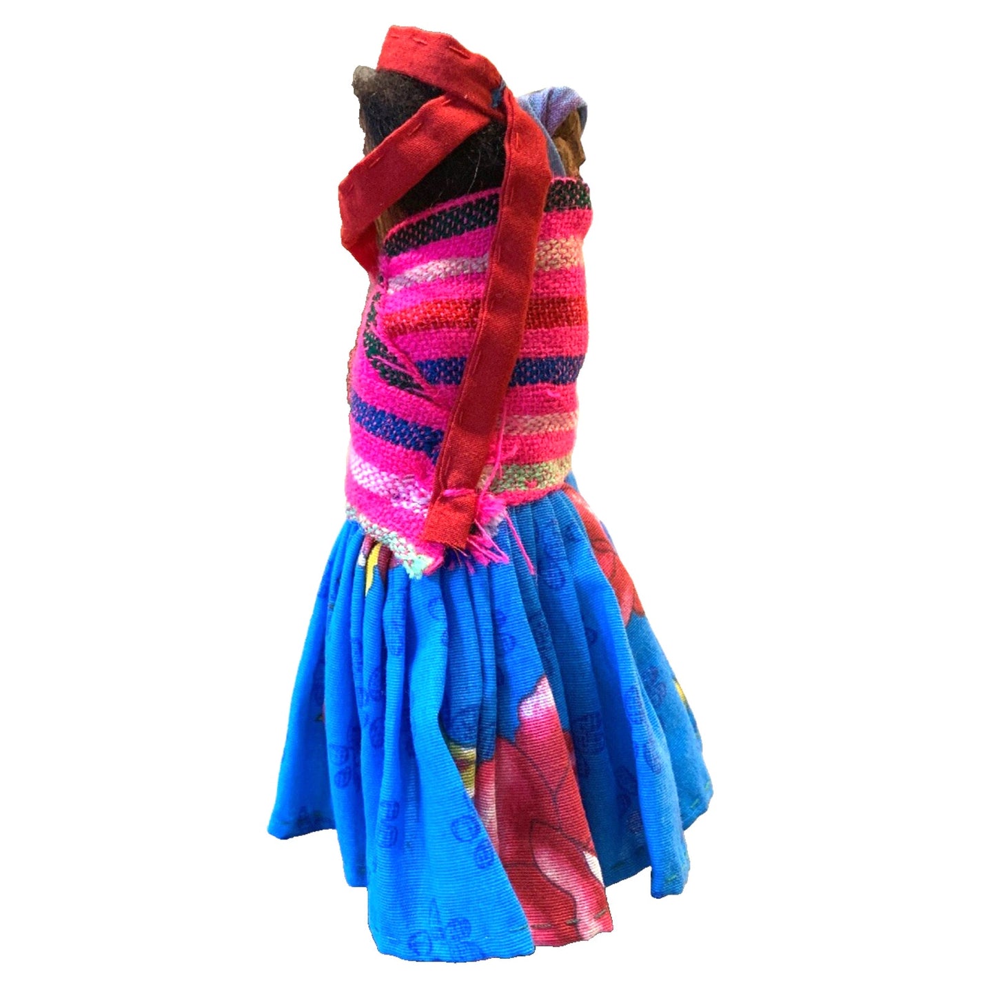 Vintage Hand Carved Wood Indian Doll Tarahumara Raramuri Mother And Child