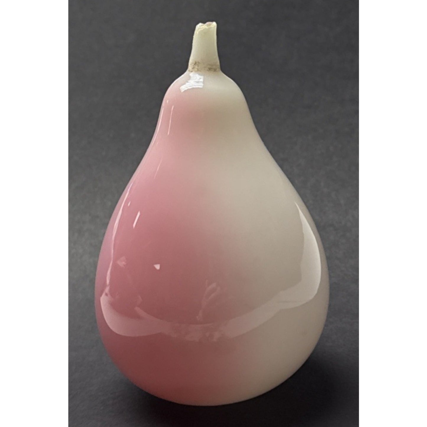 EAPG New England Libbey Glass Pear Peachblow Vaseline Ornament Uranium As-Is
