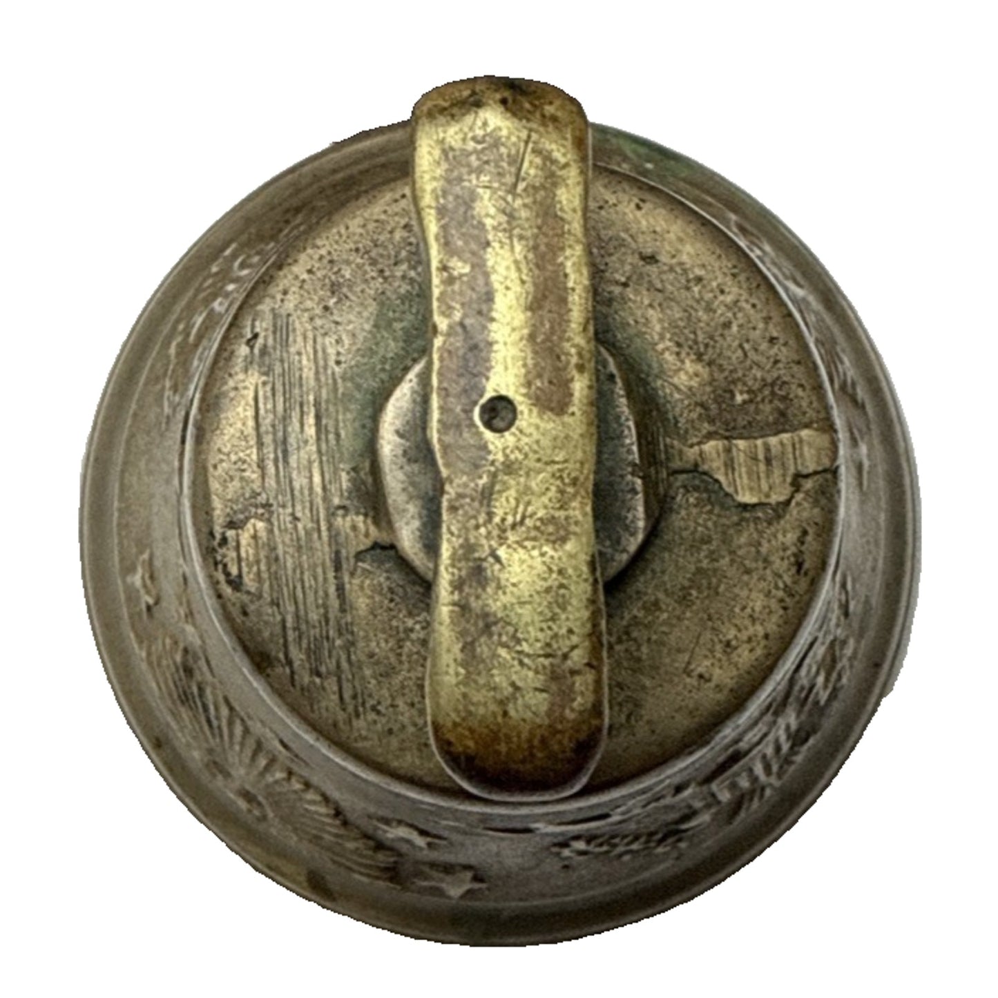 Antique US Army Camel Corps Brass Eagle Stars Bell As Is No Clapper