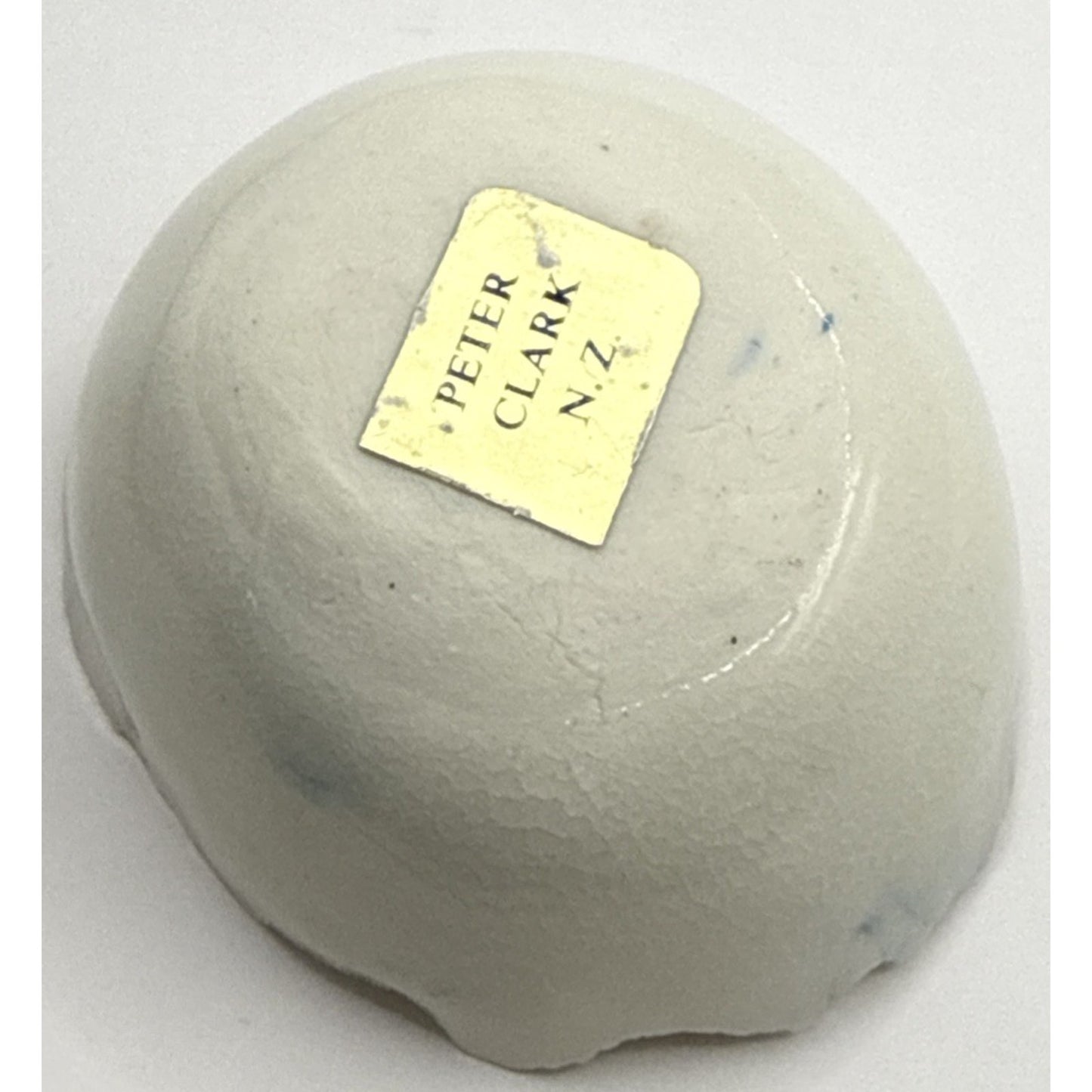 Peter Clark Pottery Fairy Dish Bowl New Zealand Porcelain Rough Edge As-Is