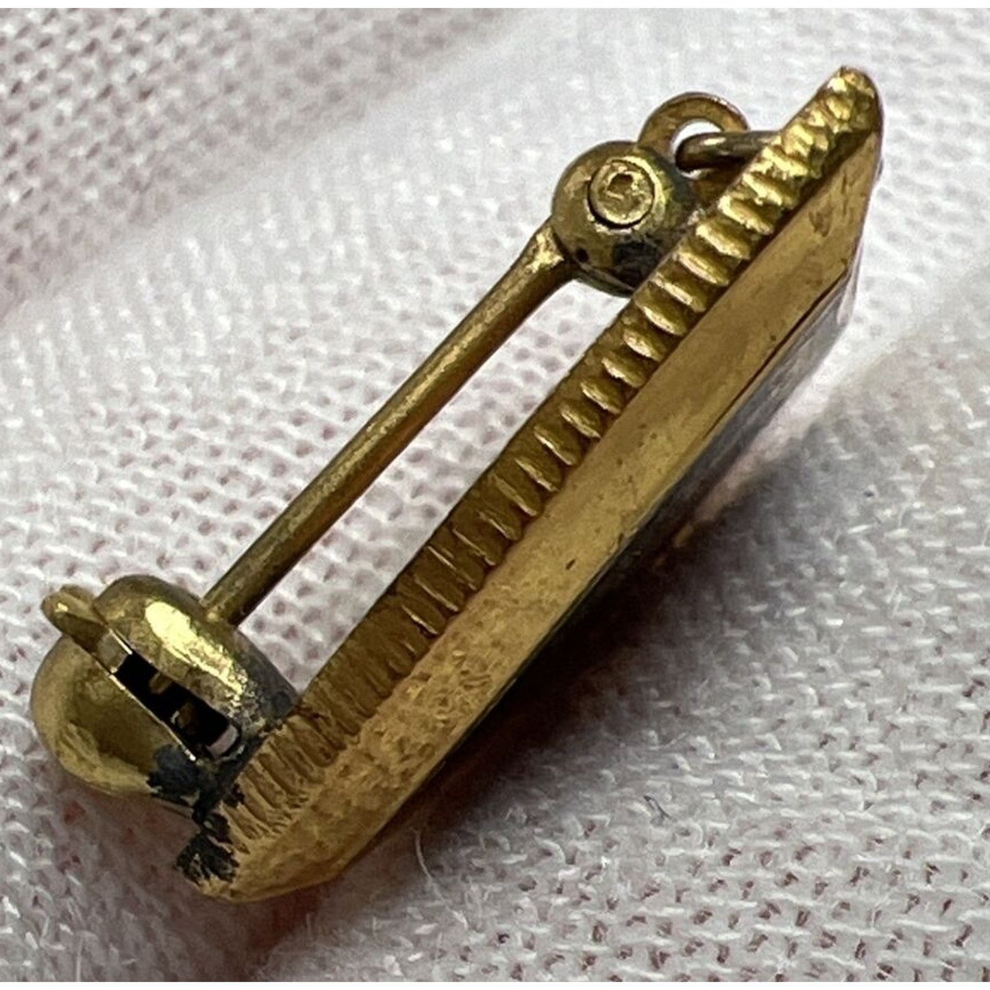 Vtg Gold Tone Black Enamel Tau Kappa Chi Epsilon Concordia Fraternity TKX Pin