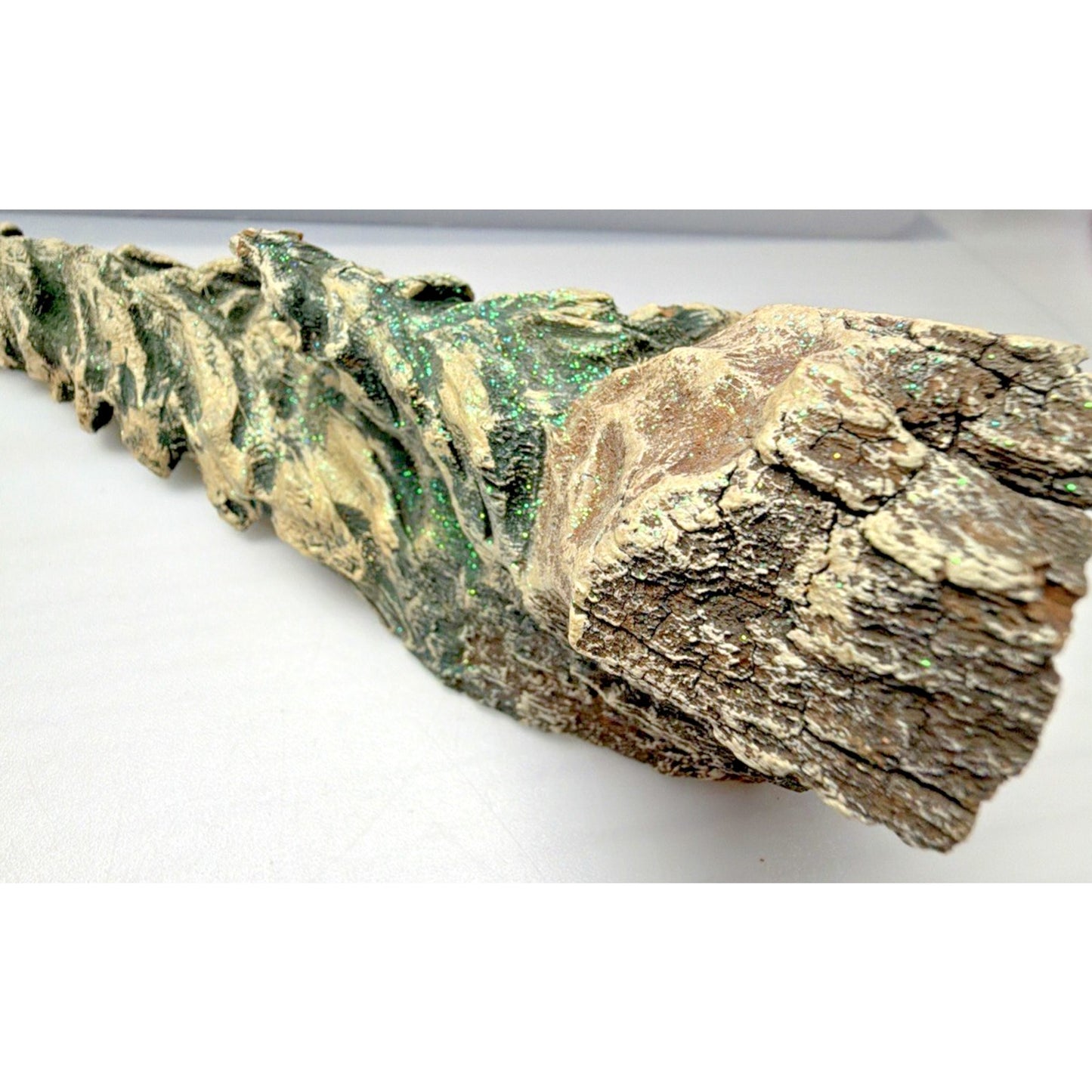 Vintage Kirt Curtis Wood Carved Evergreen Trees Hand Painted 11 inch