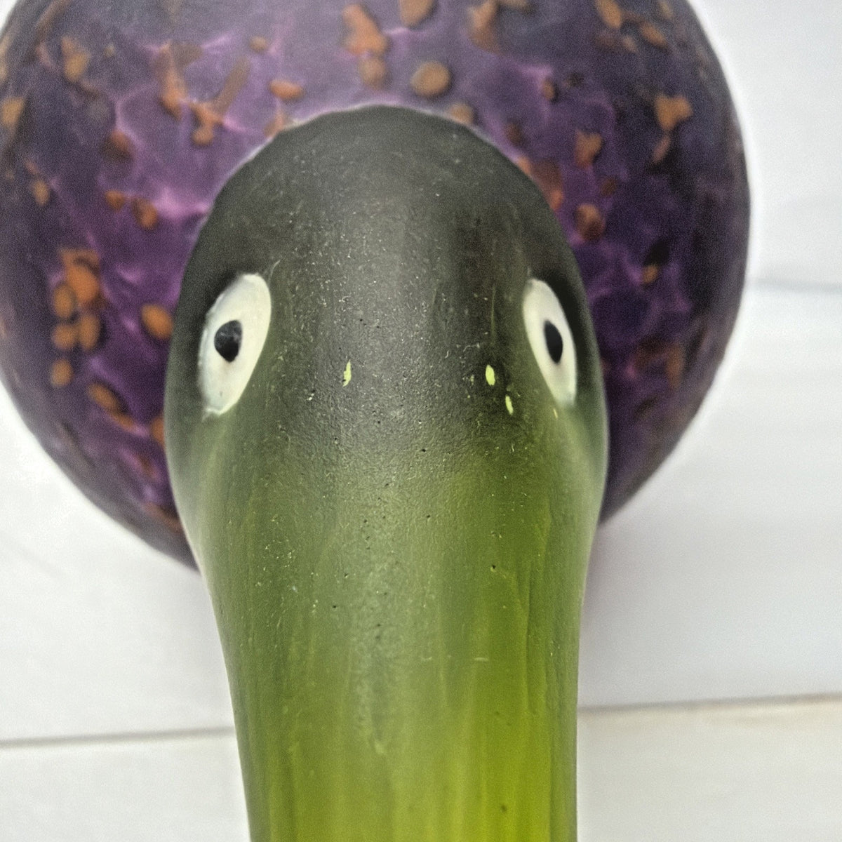 Vintage Signed Glasstudio Studio Line Borowski Bird Kiwi Art Glass Paperweight