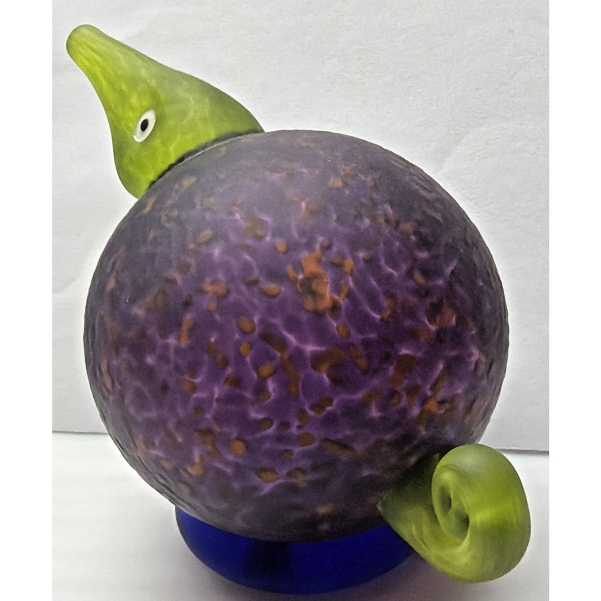 Vintage Signed Glasstudio Studio Line Borowski Bird Kiwi Art Glass Paperweight