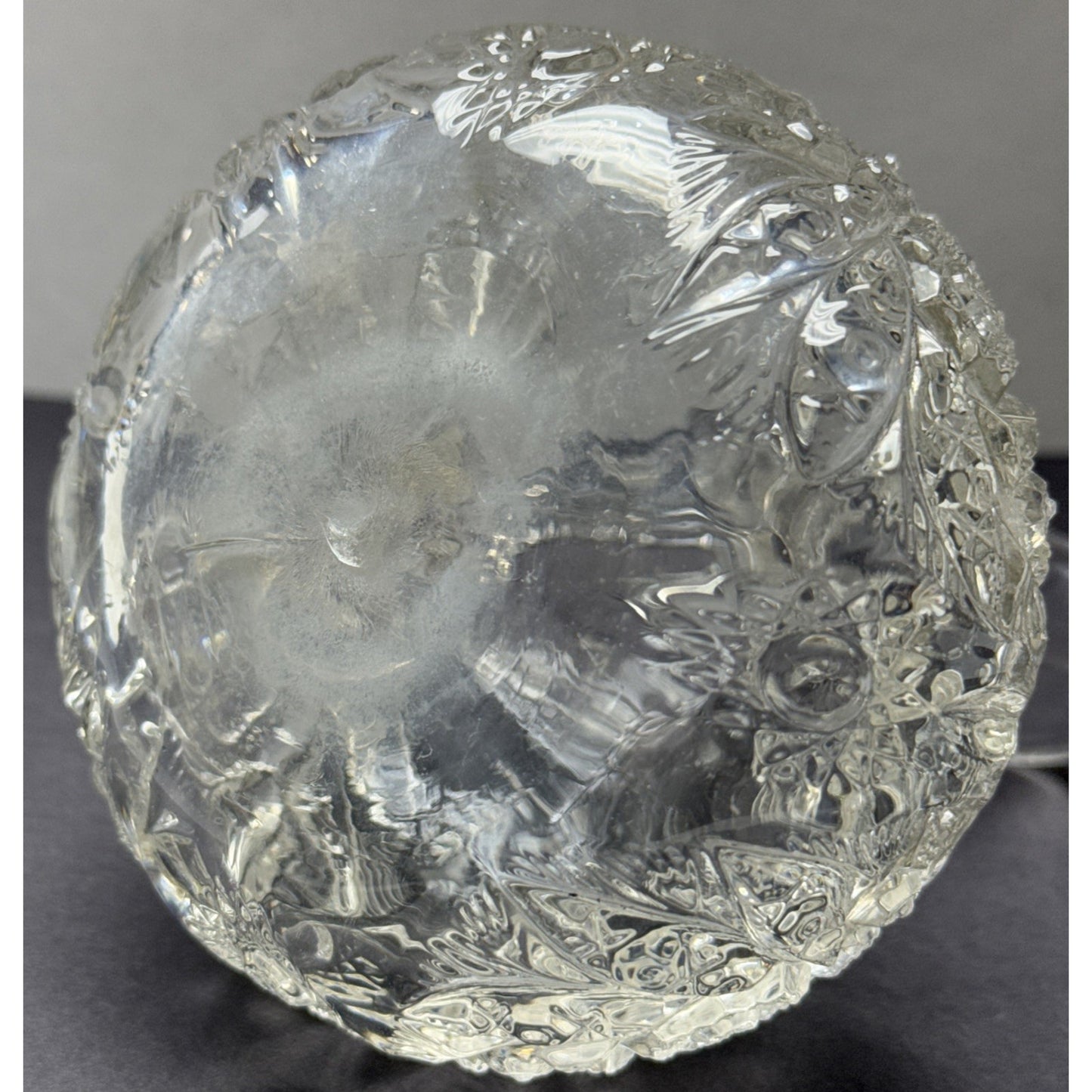 EAPG McKee Glass Daisy Aztec Spinner Cruet Stopper As Is