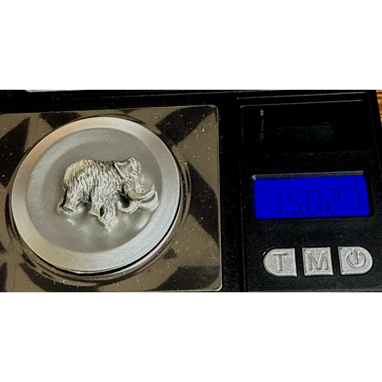 Vintage Silver Miniature Elephant Woolly Mammoth 15.83 grams As-Is Read