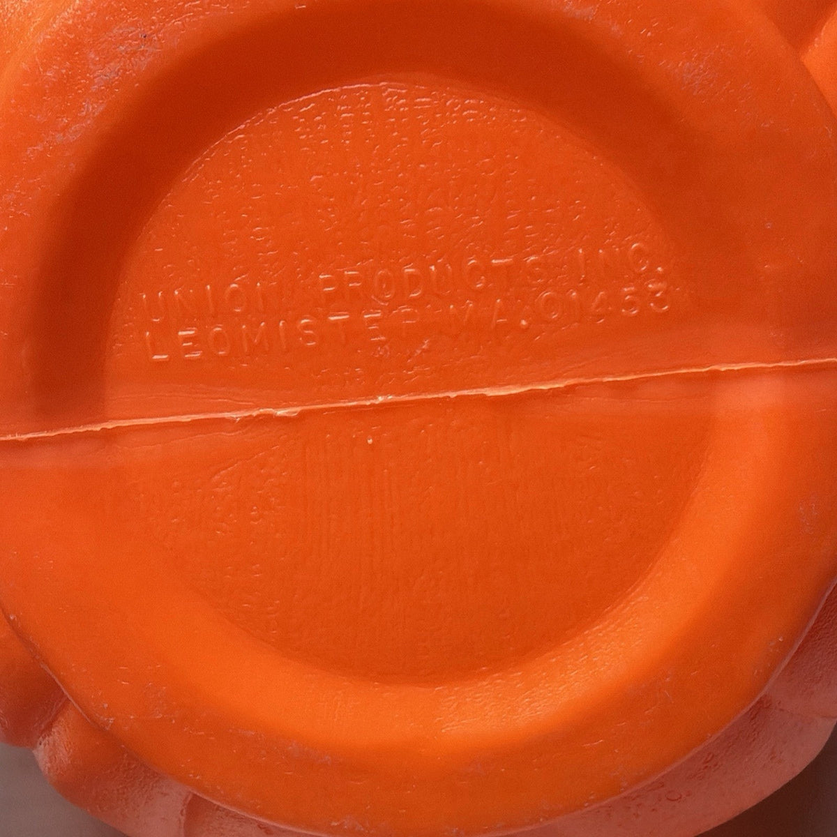 Vtg Union Products Halloween Blow Mold Pumpkin Jack O Lantern Candy Bucket Pail