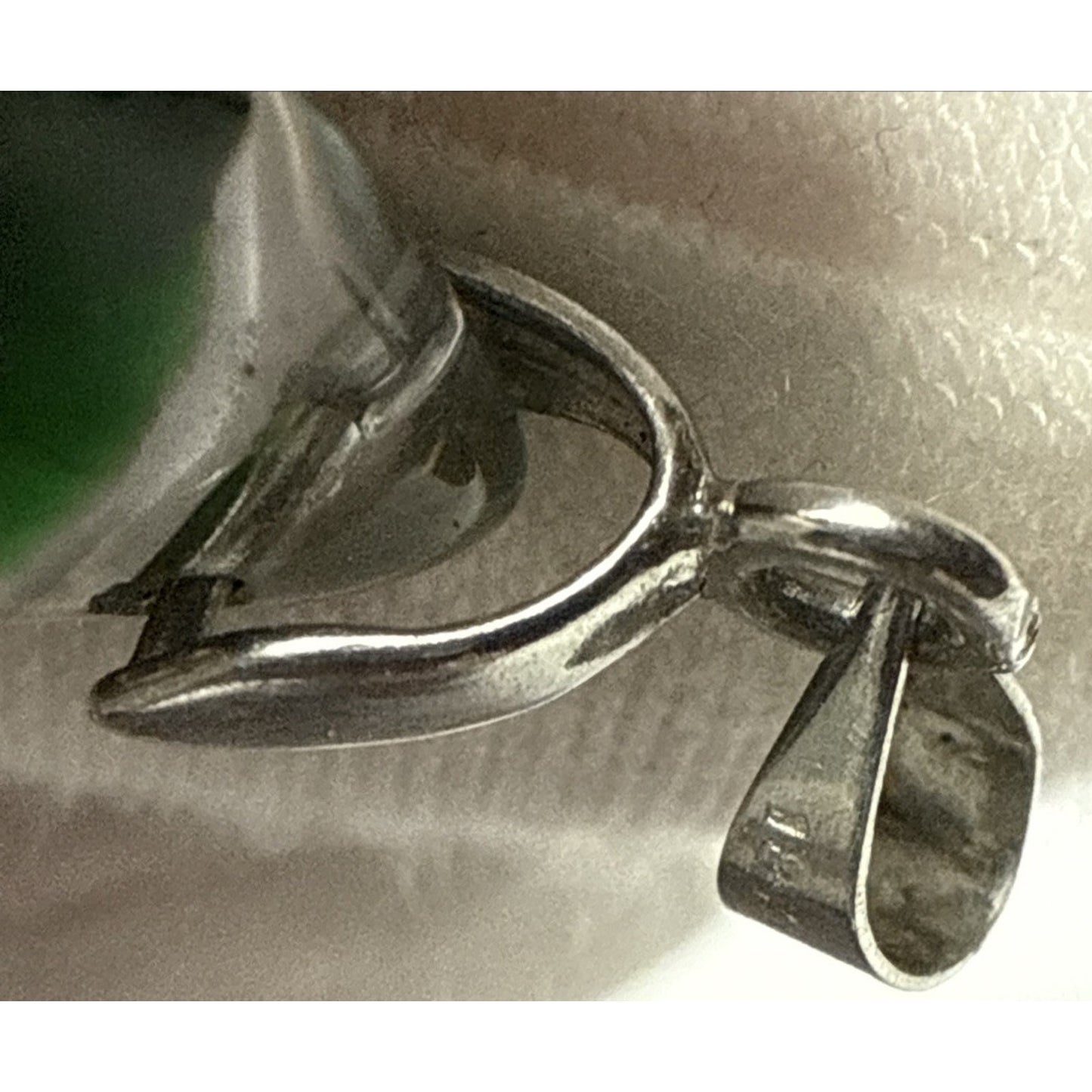 Vintage Green Lucite Resin Encased Gold Buddha 18k GP Amulet Pendant As-Is