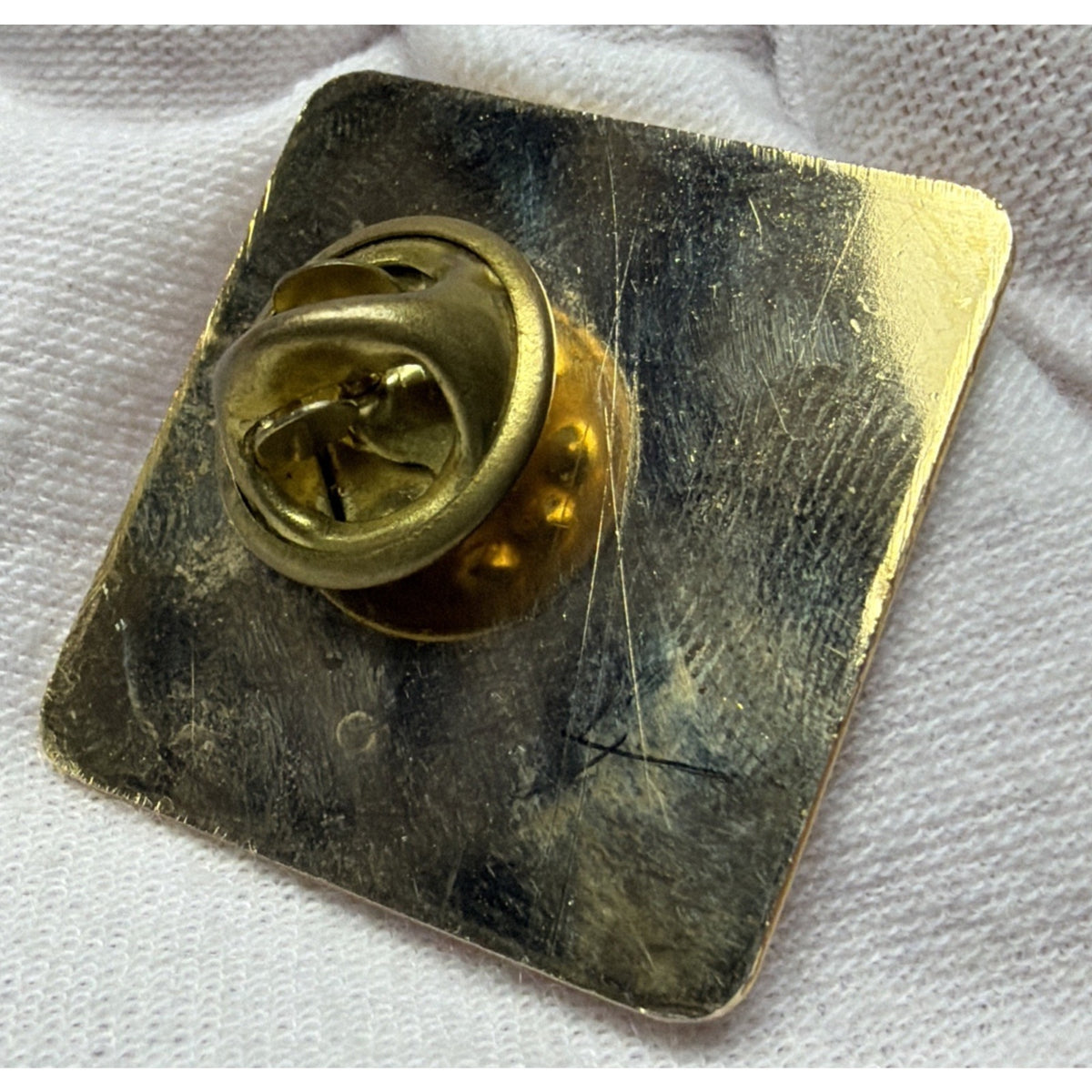 Vintage Maryland Soaring Greater Height Square Enamel Butterfly Pin Tie Tack