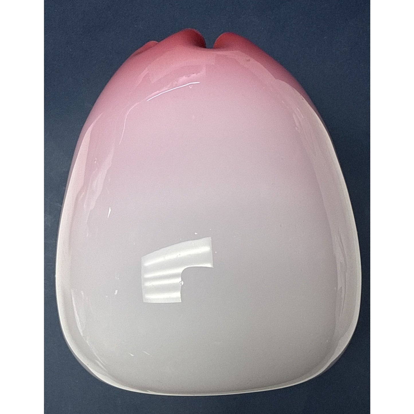 Victorian Stevens Williams Cased Peachblow Vase Crimped Edge Melon