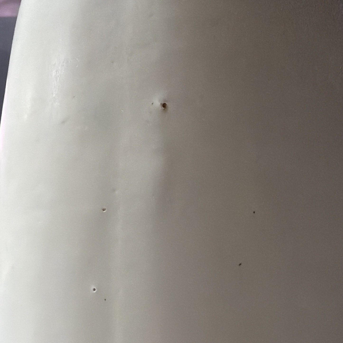 Old McCoy Pottery Stoneware Matte White Glaze Leaves and Berries Stovepipe Vase