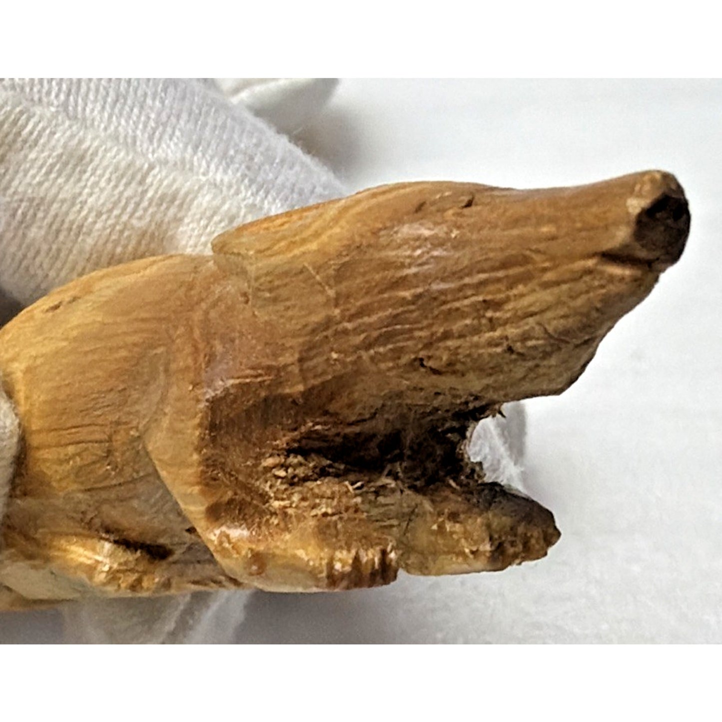 Folk Art Wood Carved Woodland Creature Mini Signed Fox Beaver Squirrel Bunny