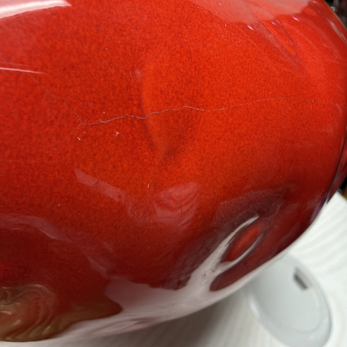 Vintage Metlox Pottery Poppy Trail Strawberry Cookie Jar Ceramic Canister 9"