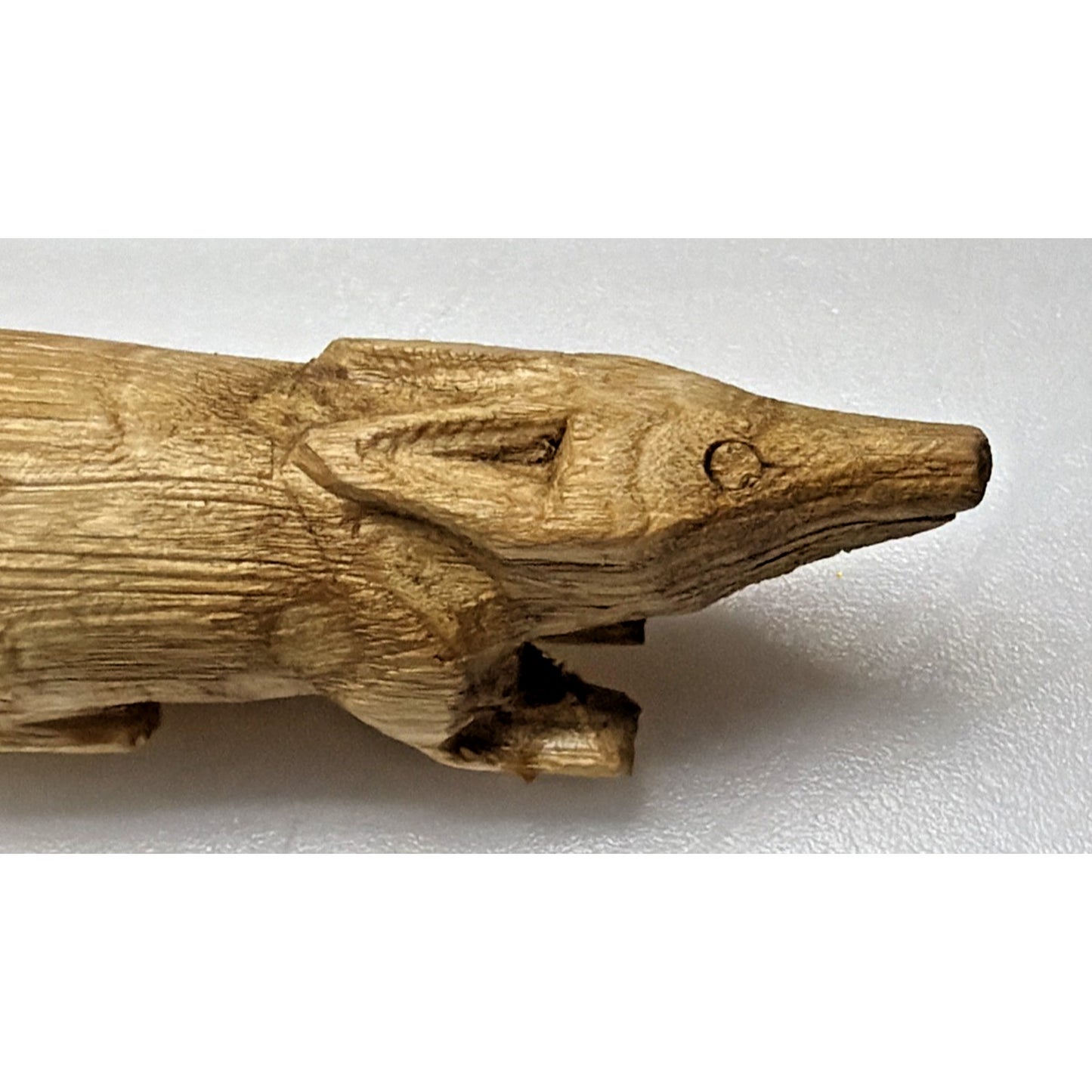 Folk Art Wood Carved Woodland Creature Mini Signed Fox Beaver Squirrel Bunny