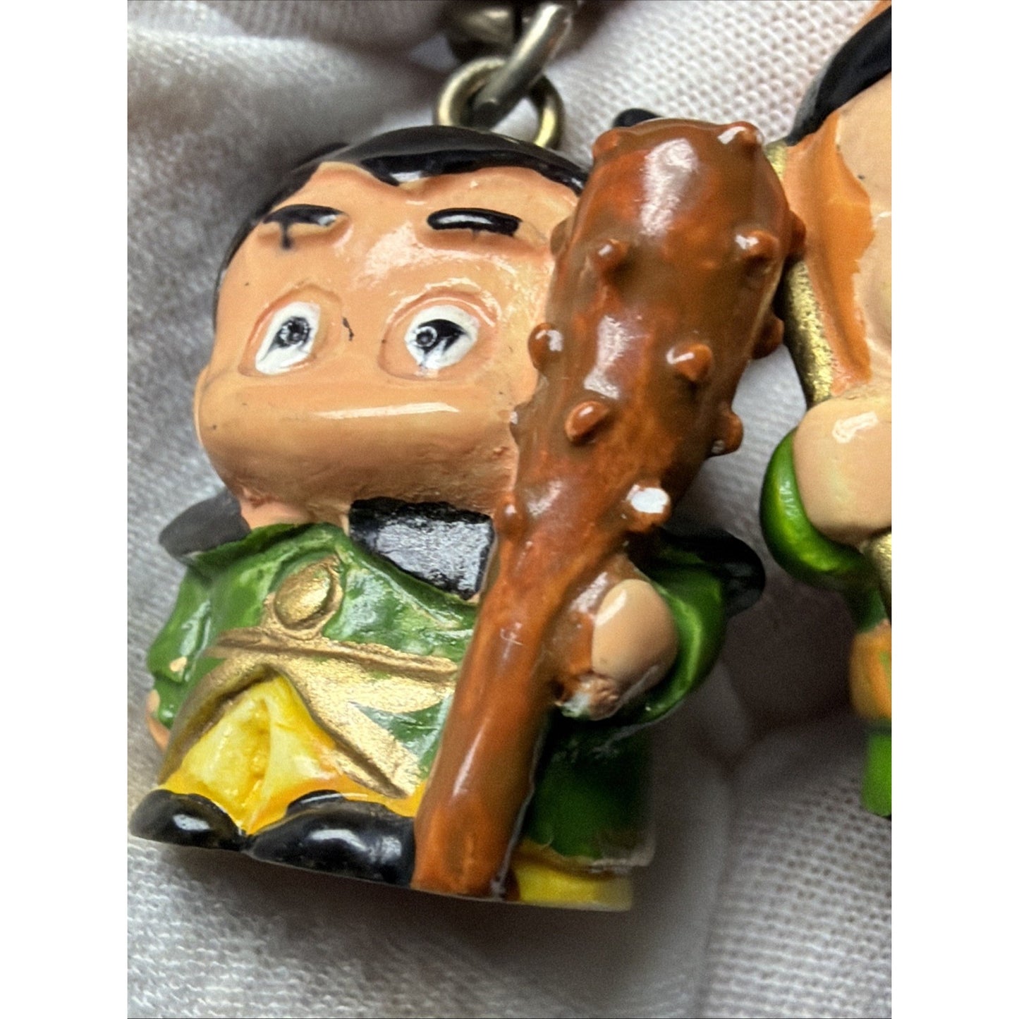 Vintage Lot of 5 Japanese Asian Folklore Keychains Anime Figurines As Is