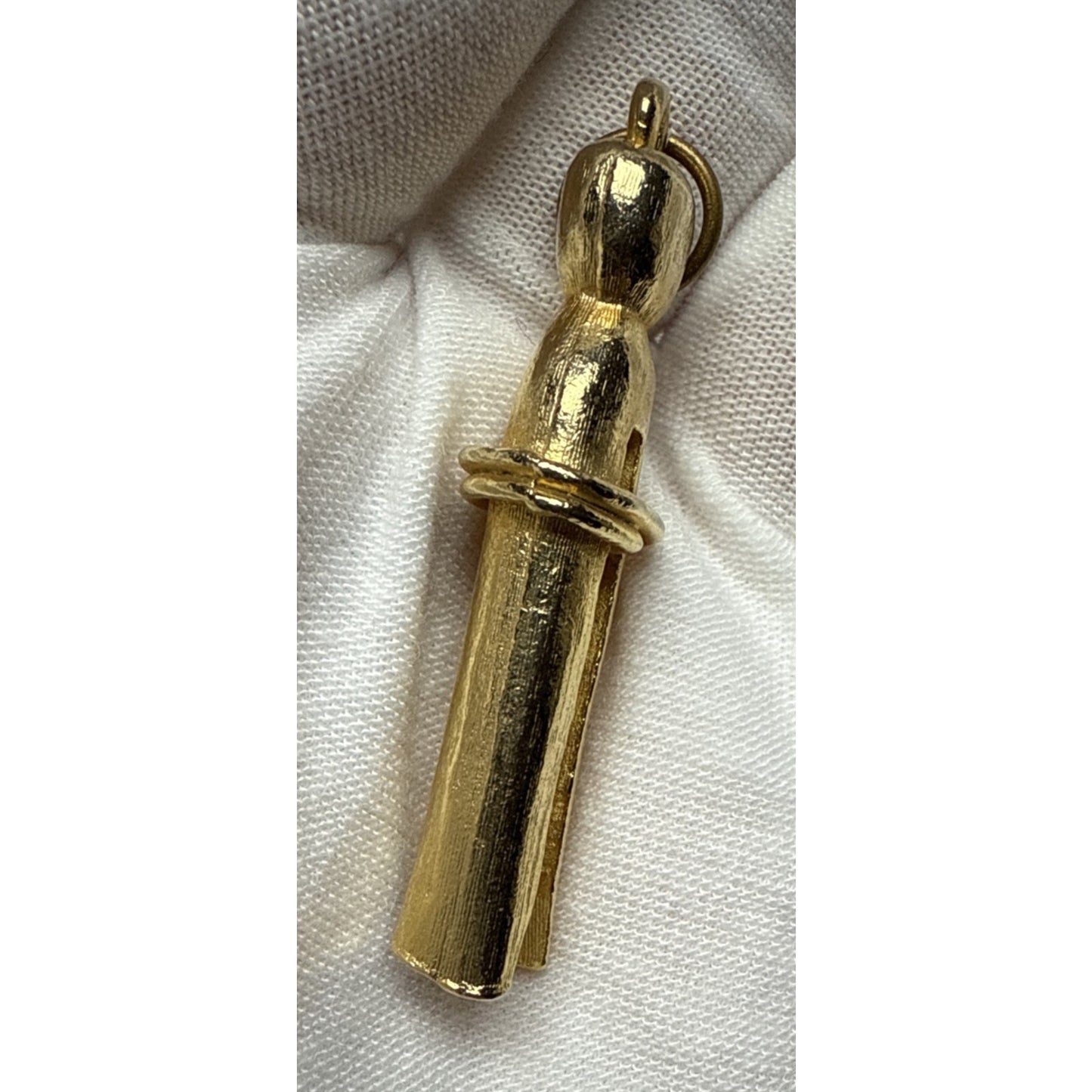Vintage Gold Tone Clothespin Clothes Pin Peg Charm Pendant Charm