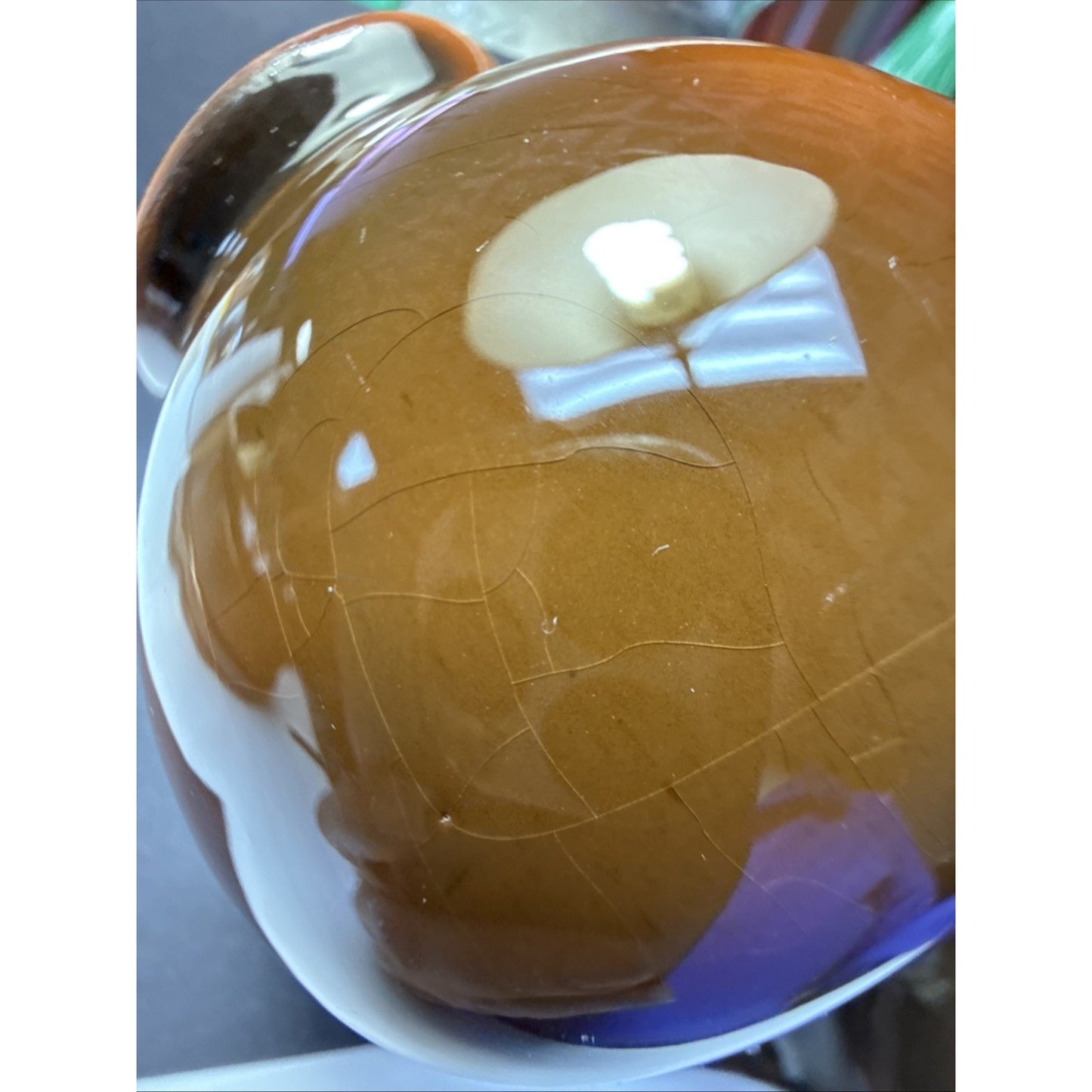 Old Redwood Pottery Glazed Colonial Amphora Vase Double Handle As Is