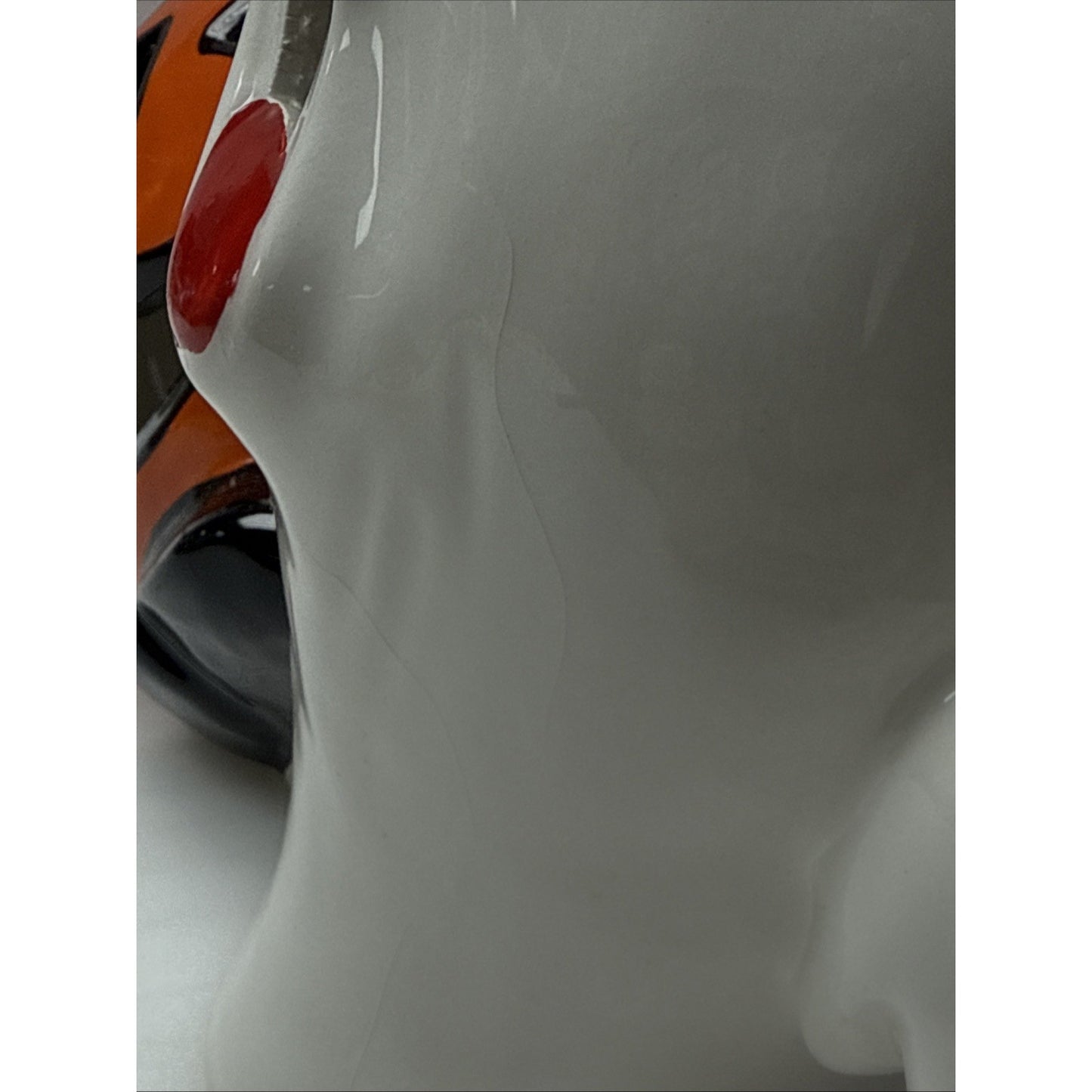 Vtg PR Taiwan Jack O Lantern Pumpkin Ghost Porcelain Figurine Lamp Painted As-Is