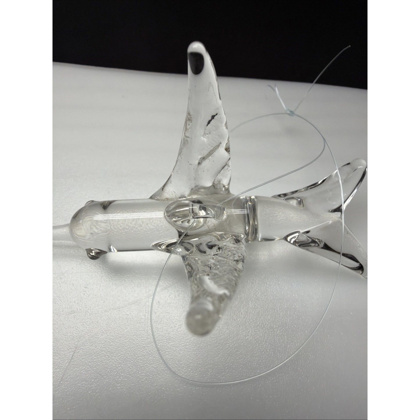 Vintage Lot of 2 Hand Blown Glass Hummingbird Ornaments Suncatcher Figurines
