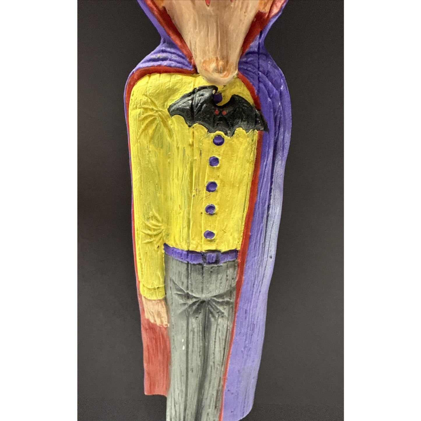 Vintage Nowells Inc Ceramic Mold Halloween Dracula Figurine Hand Painted As Is