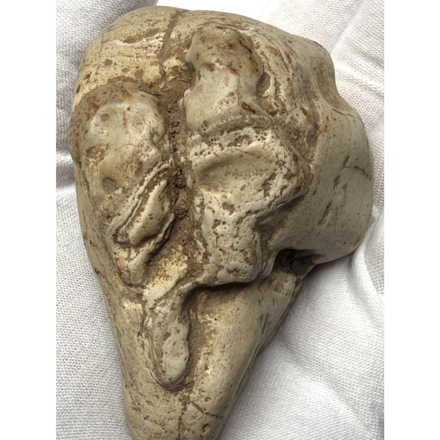 Native American Stone Effigy Portable Rock Art Rare Carved Artifact As Is Read