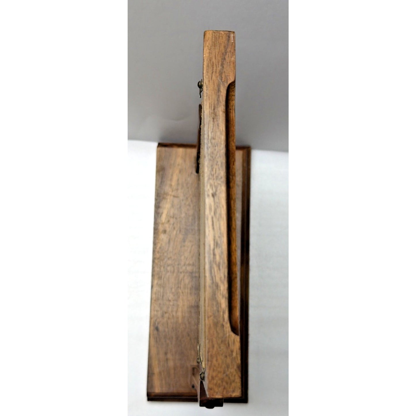 Art Deco Hand Made Dreesman Wood Tabletop Swivel Swing Tilt Picture Frame As Is