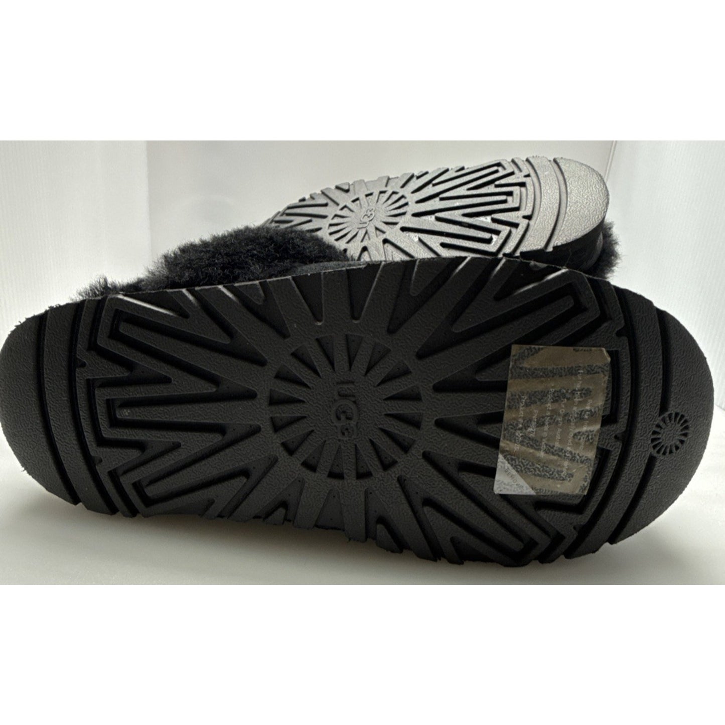 Ugg Platform Black Slipper Disquette 1122550 Size 7