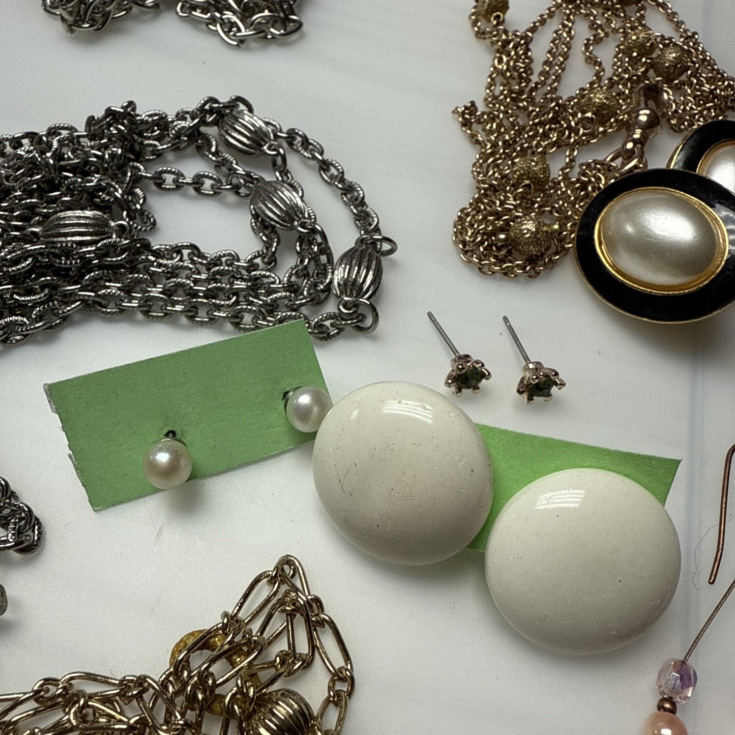 Vintage Modern Junk Jewelry Lot Craft Art Damage Craft Art Wearable As-Is 2#