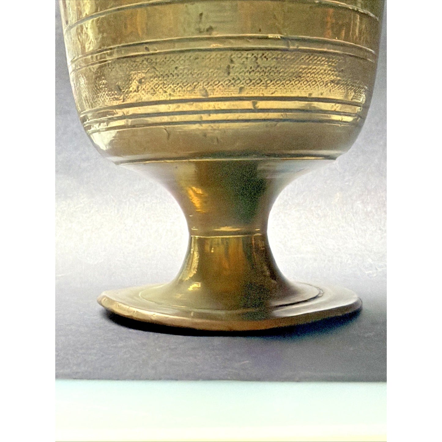Old Brass Bronze Colored Pestle Mortar Footed Apothecary Pharmacy As Is Read