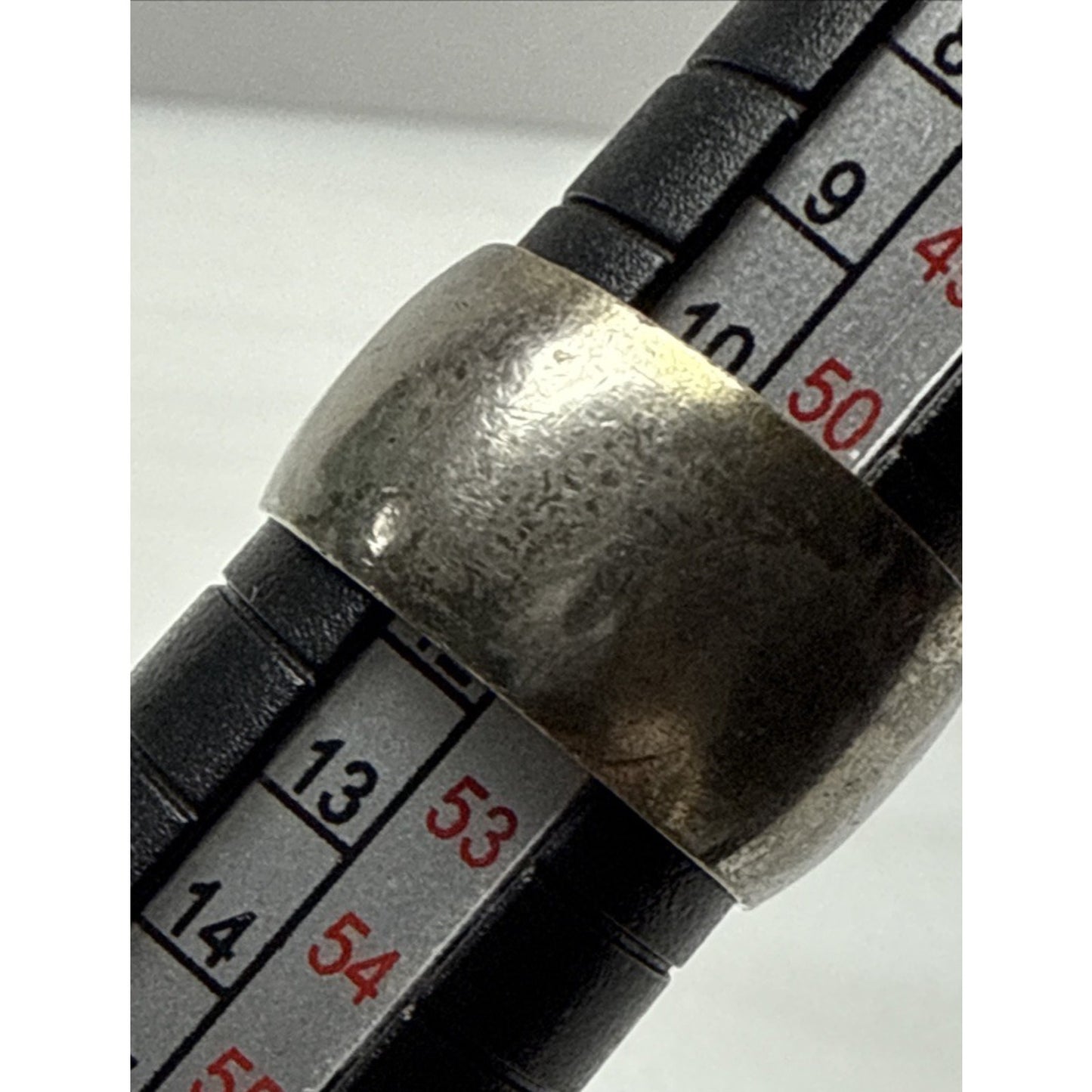 Vintage Uncas Cigar Band Ring Silver Metal Sz 6 As Is