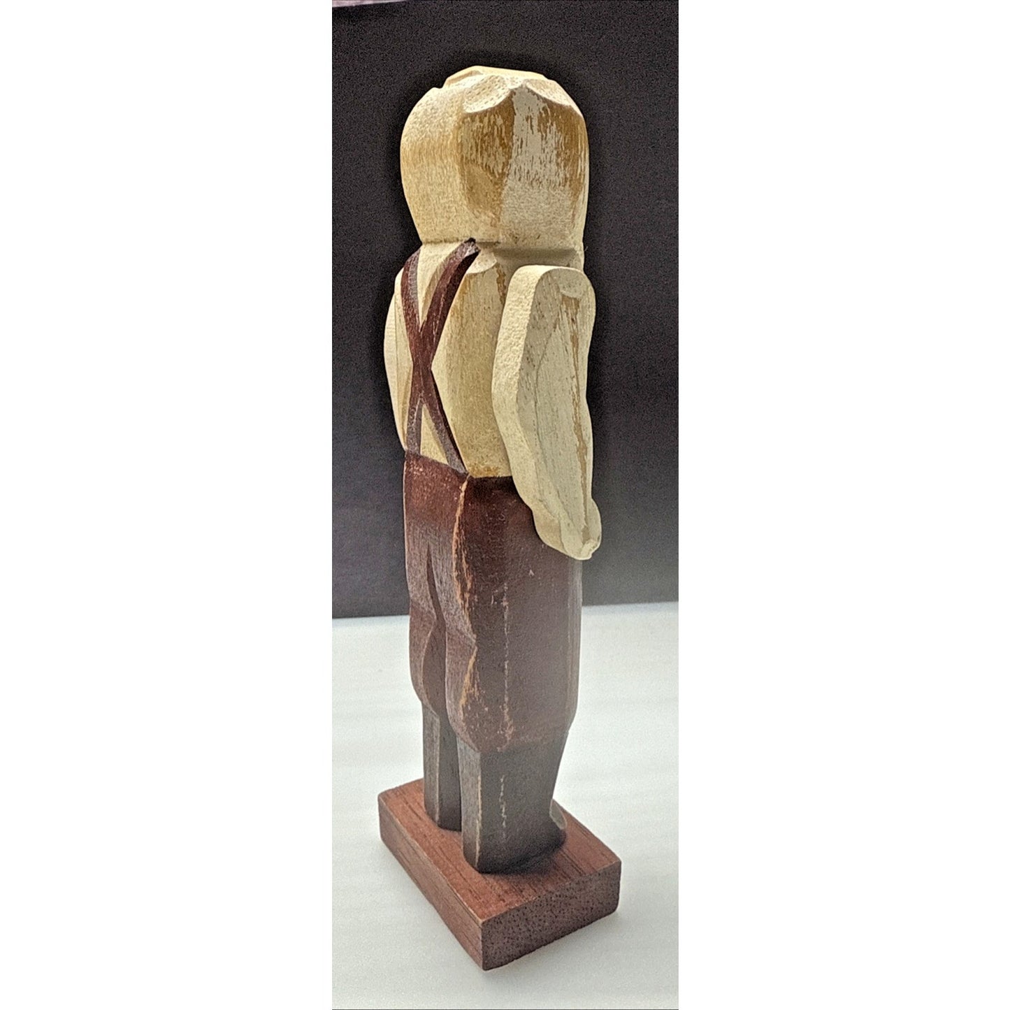 Vintage MeraVic Christmas Wood Carved Santa Claus Painted Jointed Read