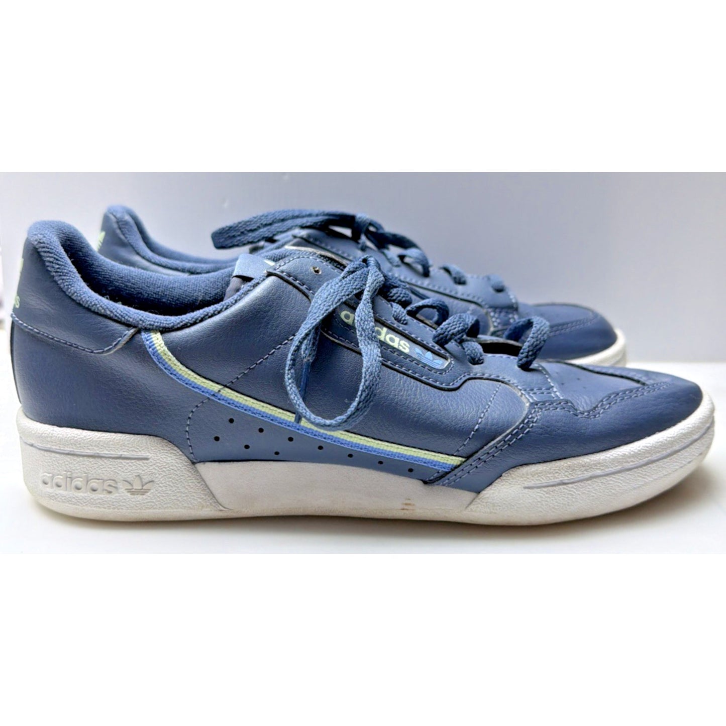 Adidas Originals Continental 80 Shoes Mens 6 Womens 7 Blue Sneakers EE6414